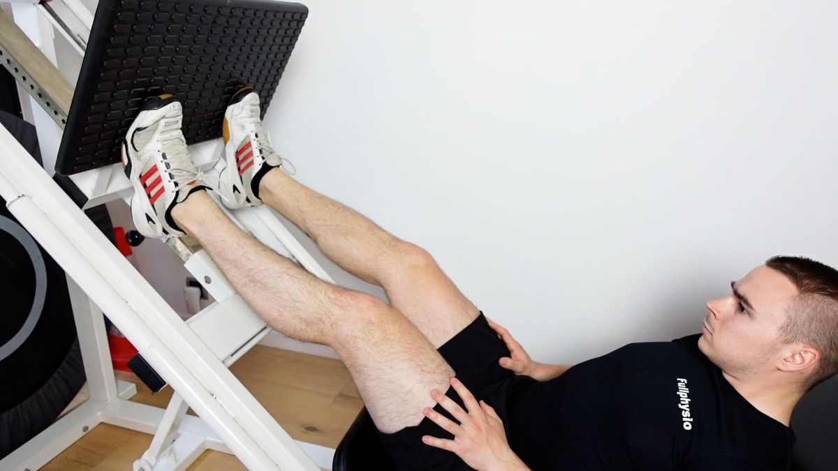 Flexion plantaire isométrique sur presse