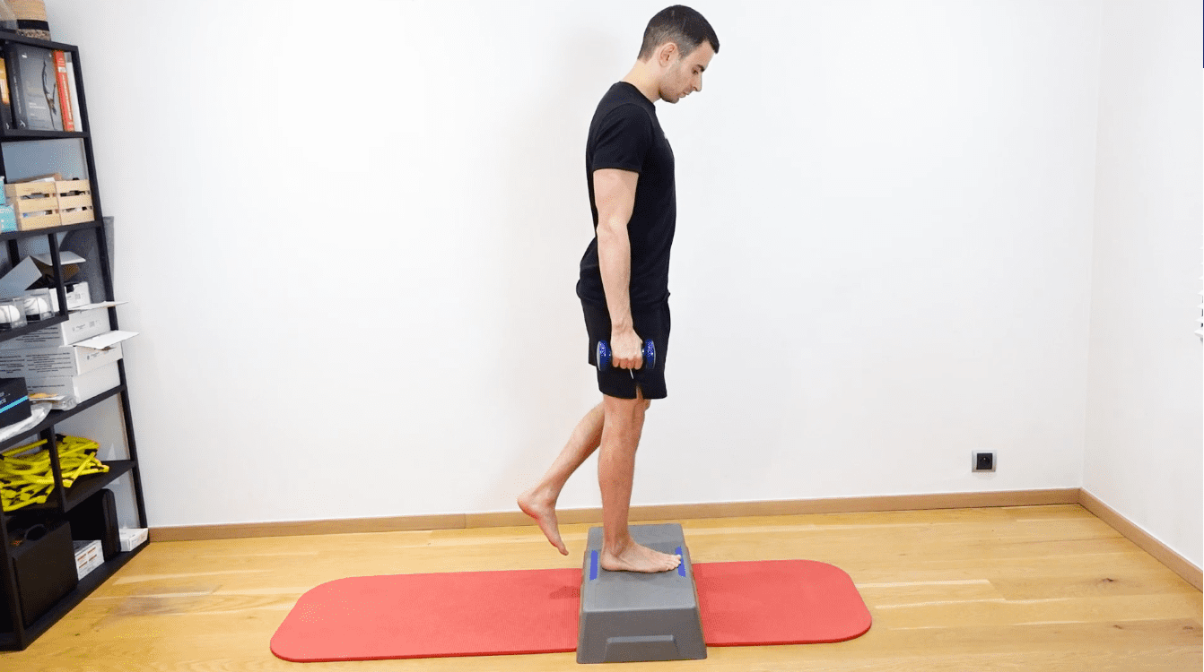 Step Up With Dumbbells, view 2