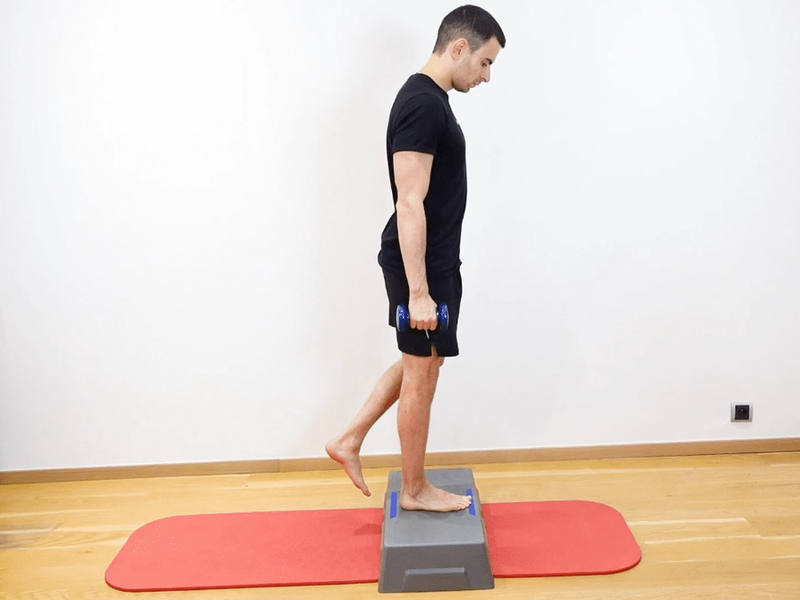 Step Up With Dumbbells, view 2