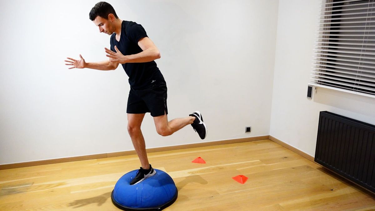 Single-Leg Jump With Stabilization on Bosu
