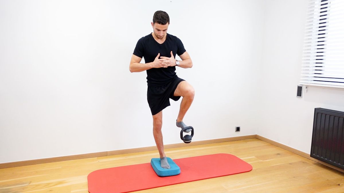 Stabilization on Airex With Psoas Strengthening