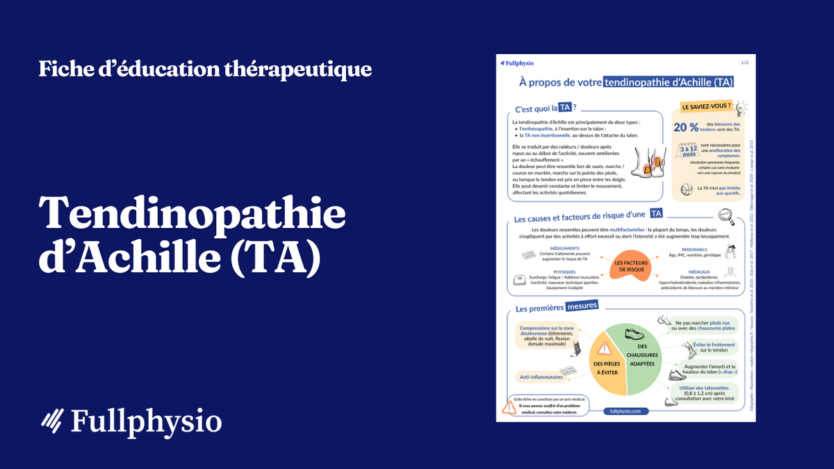 Éducation thérapeutique – Tendinopathie d'Achille