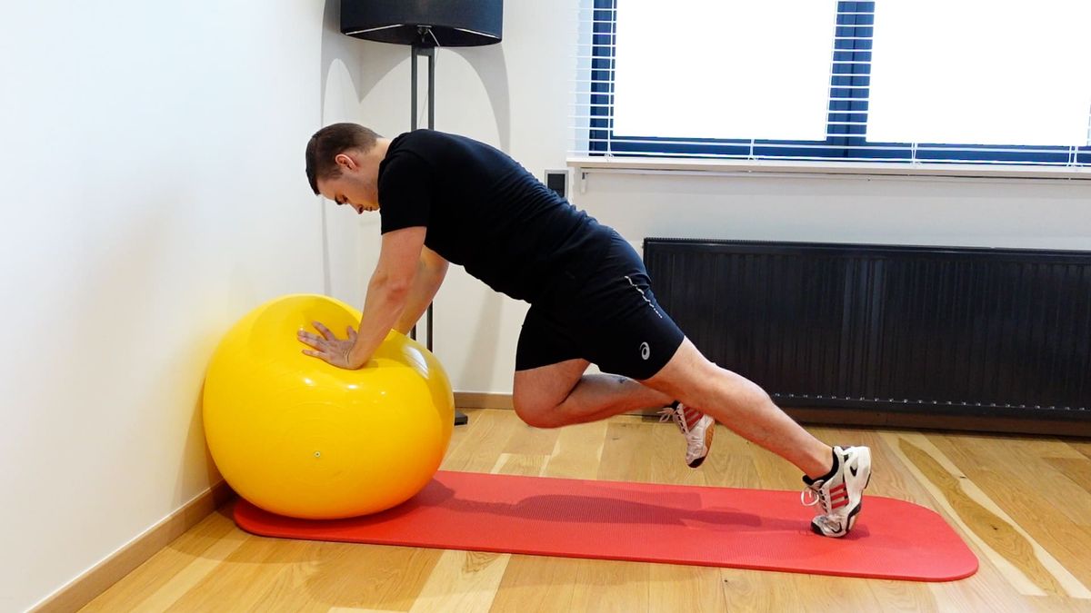Plank With Single-Leg Plantar Flexor Exercise