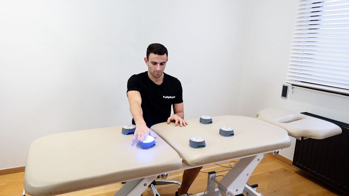 Travail de mouvement réflexe d'épaule avec Blazepod