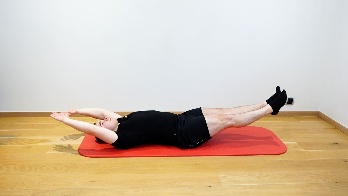 Supine Isometric Abdominal Strengthening (Hollow Hold)