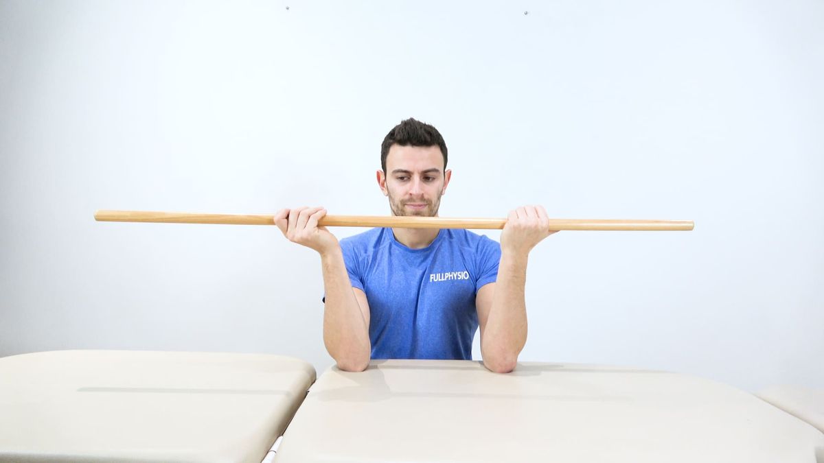 Mobilisation activo-passive en rotation externe