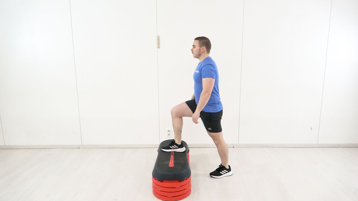 Climbing on Step With Four Wedges