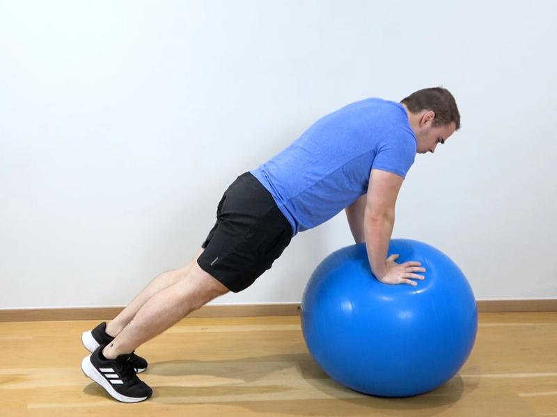 Stabilité épaule en gainage avec déstabilisations, vue 1