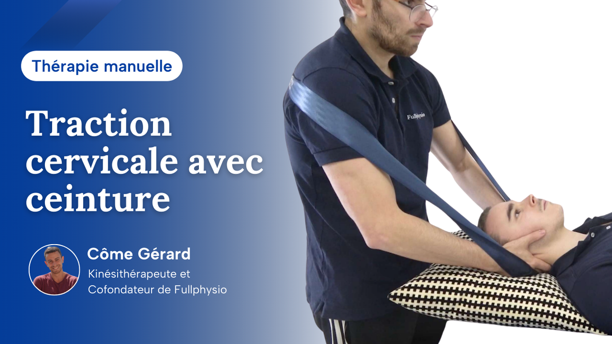 Traction cervicale avec ceinture