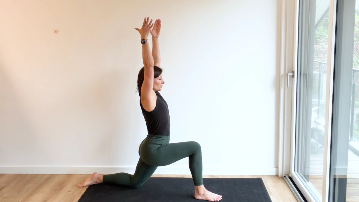Low Lunge Pose With Upright Torso