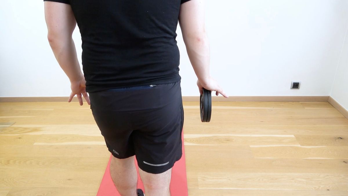 Thumb / Index Finger Grip Strengthening While Walking