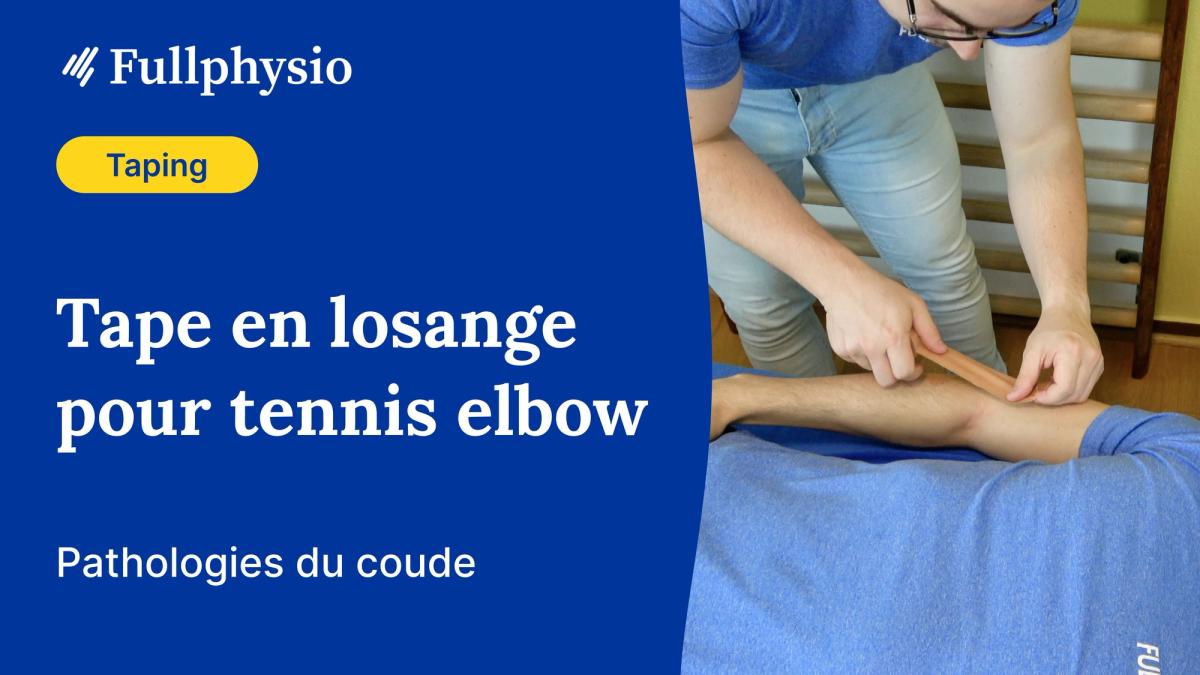 Tape en losange pour tennis elbow