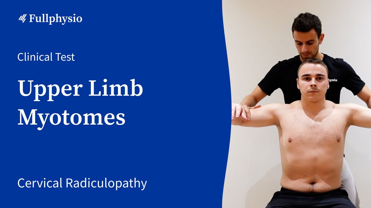 Upper Limb Myotomes
