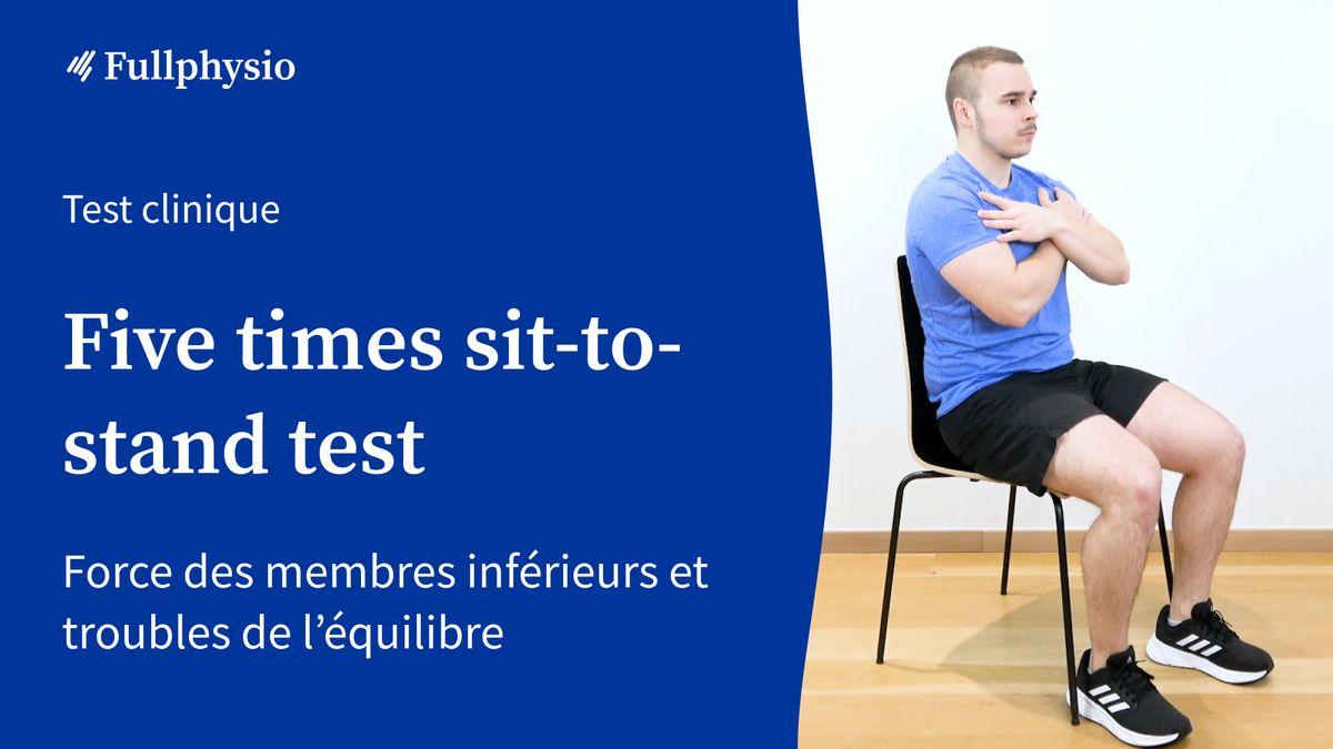 Five times sit-to-stand test