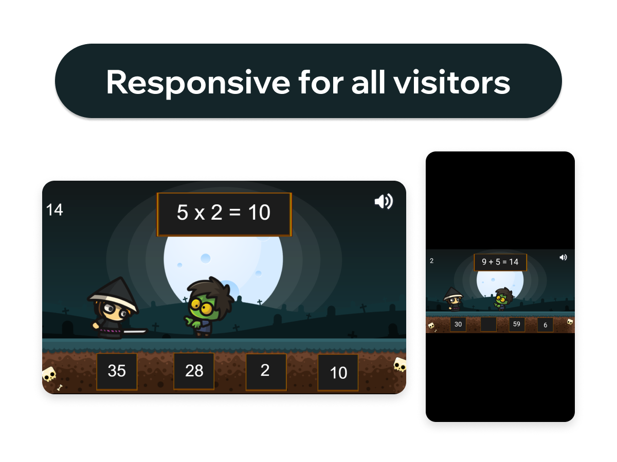 Samurai Vs Zombie Math Game screenshot 2
