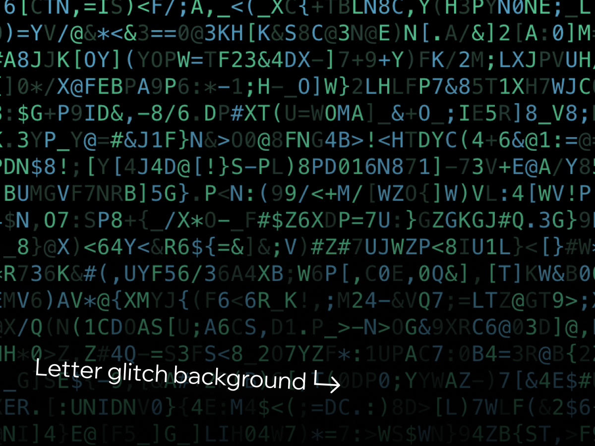 Letter Glitch screenshot 1