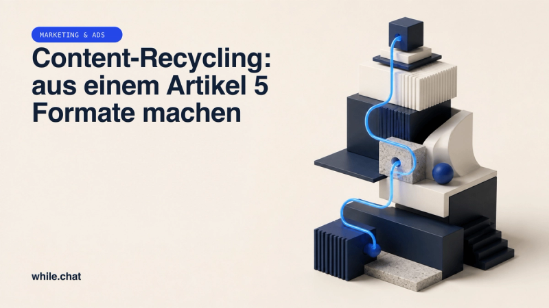 Content-Recycling: aus einem Artikel 5 Formate machen