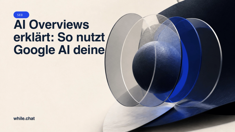 Abstraktes leuchtendes KI-Netzwerk