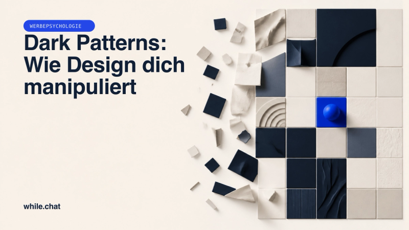 Dark Patterns: Wie Design dich manipuliert