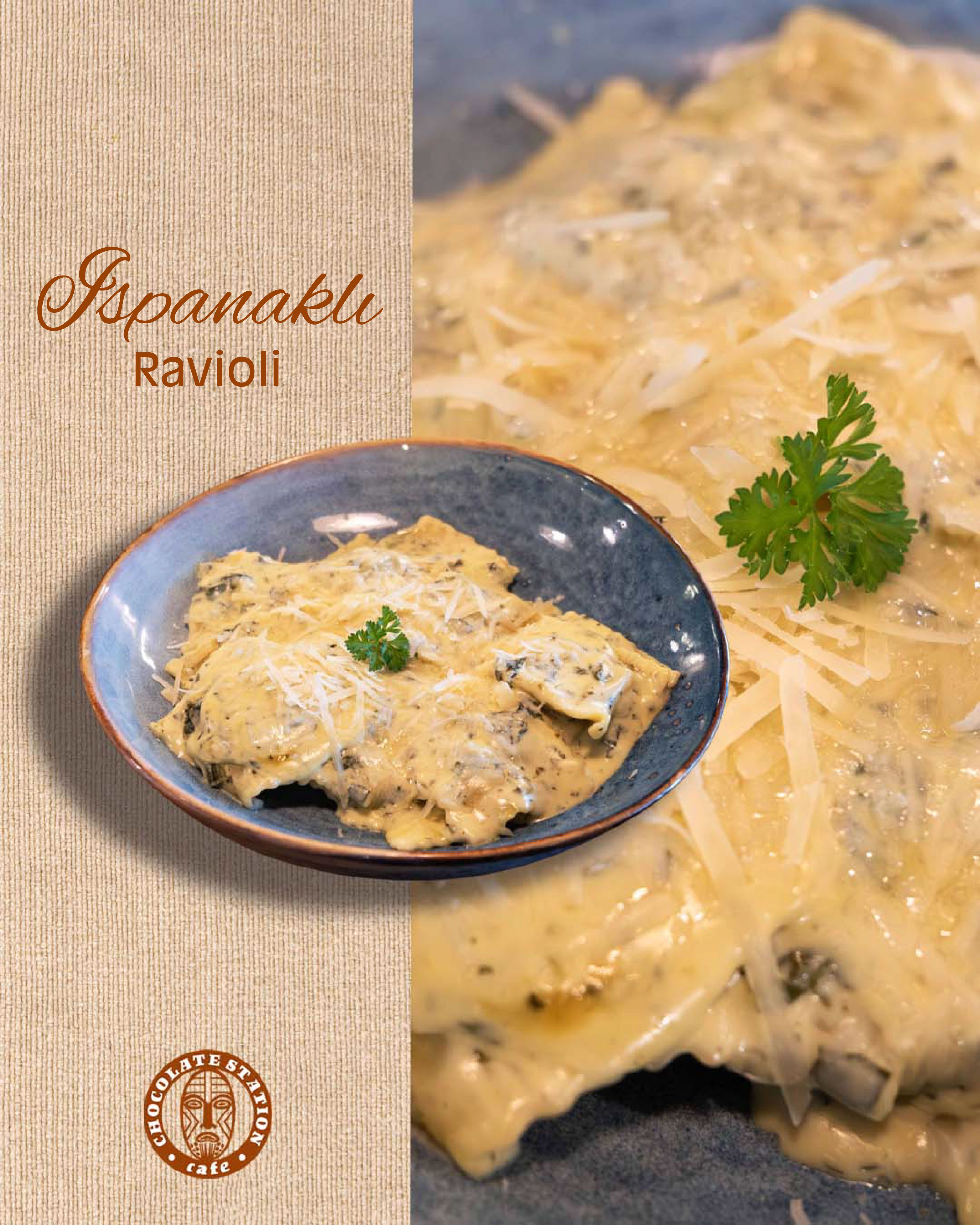 Ispanaklı Ravioli
