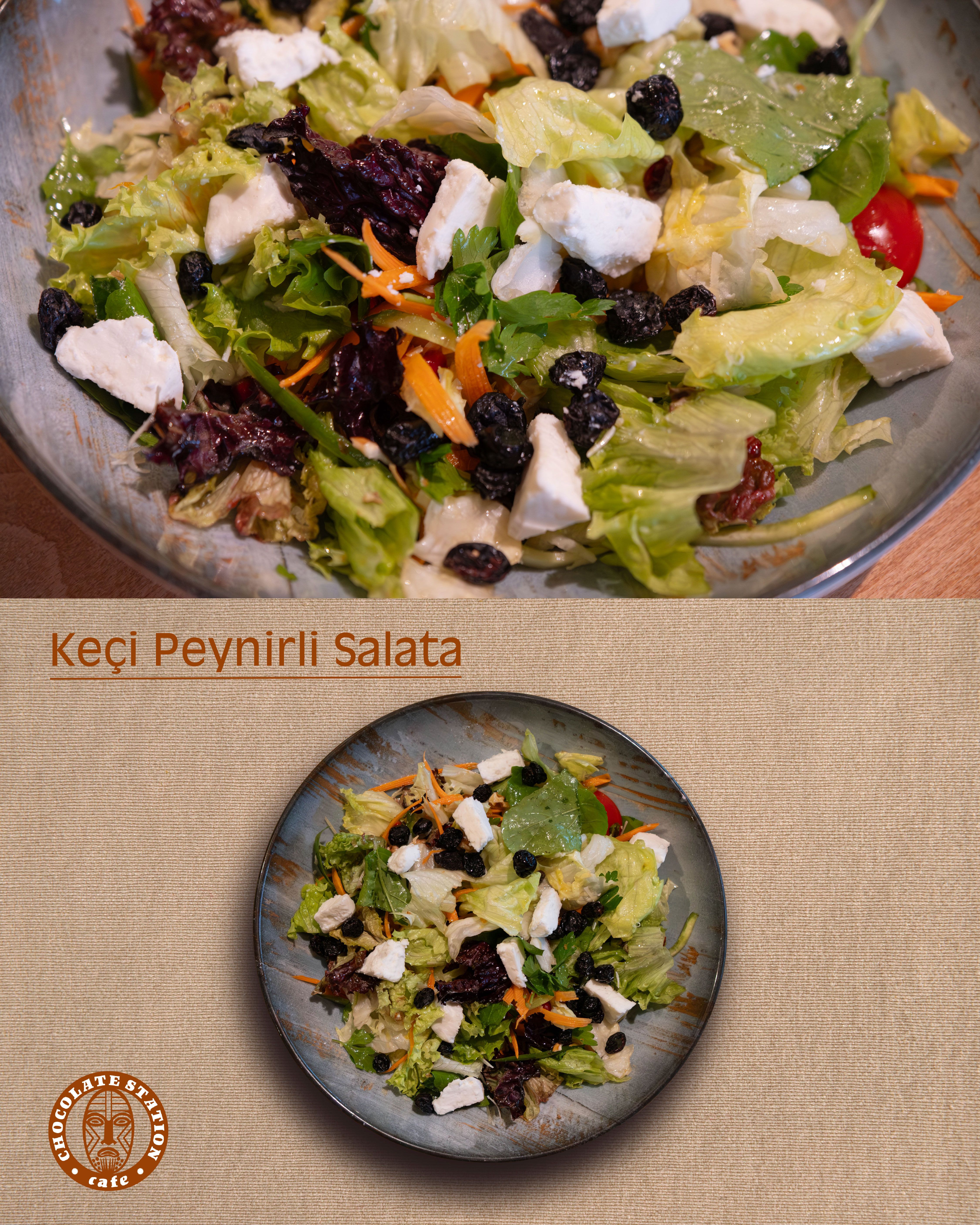 Keçi Peynirli, Yaban Mersinli Salata