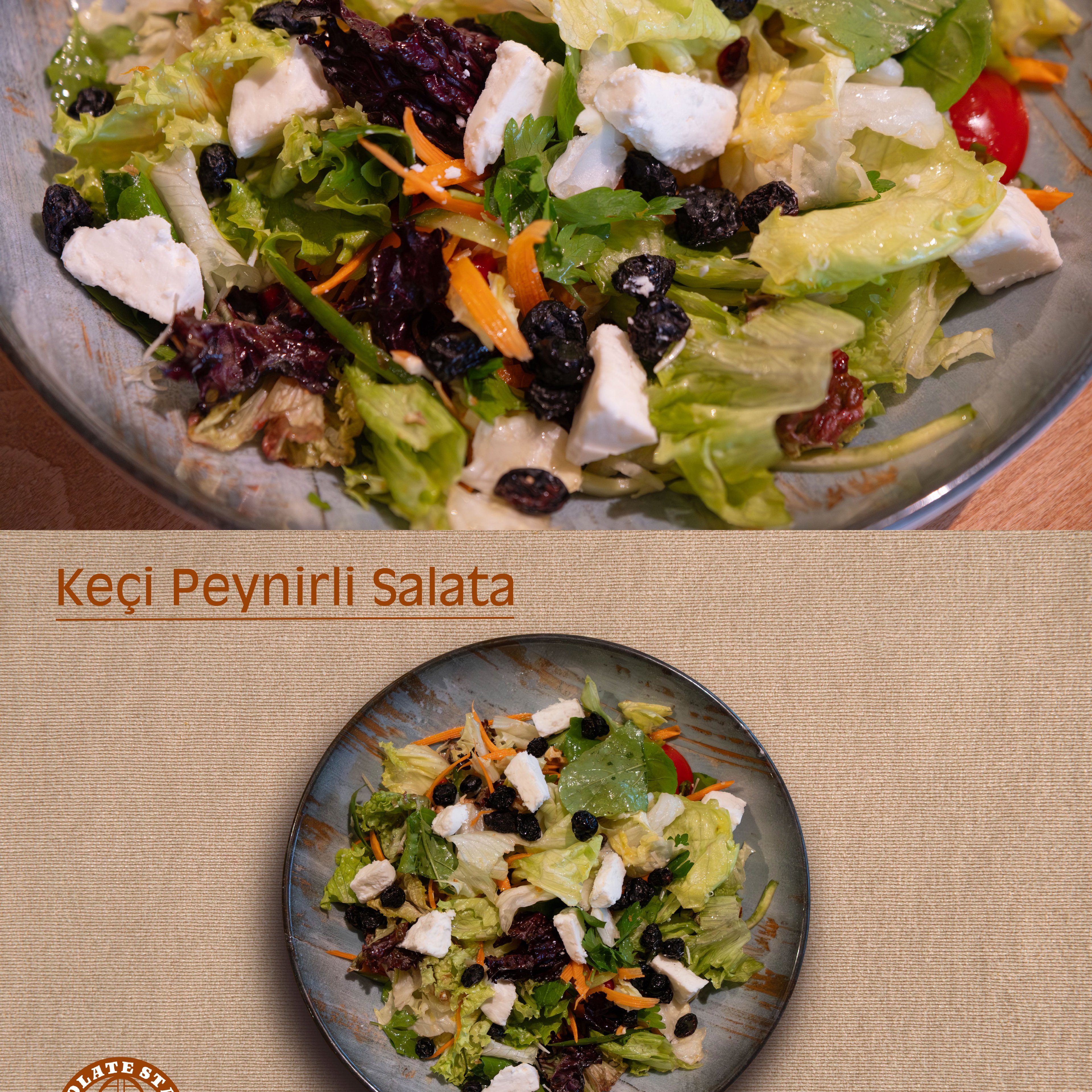 Keçi Peynirli, Yaban Mersinli Salata