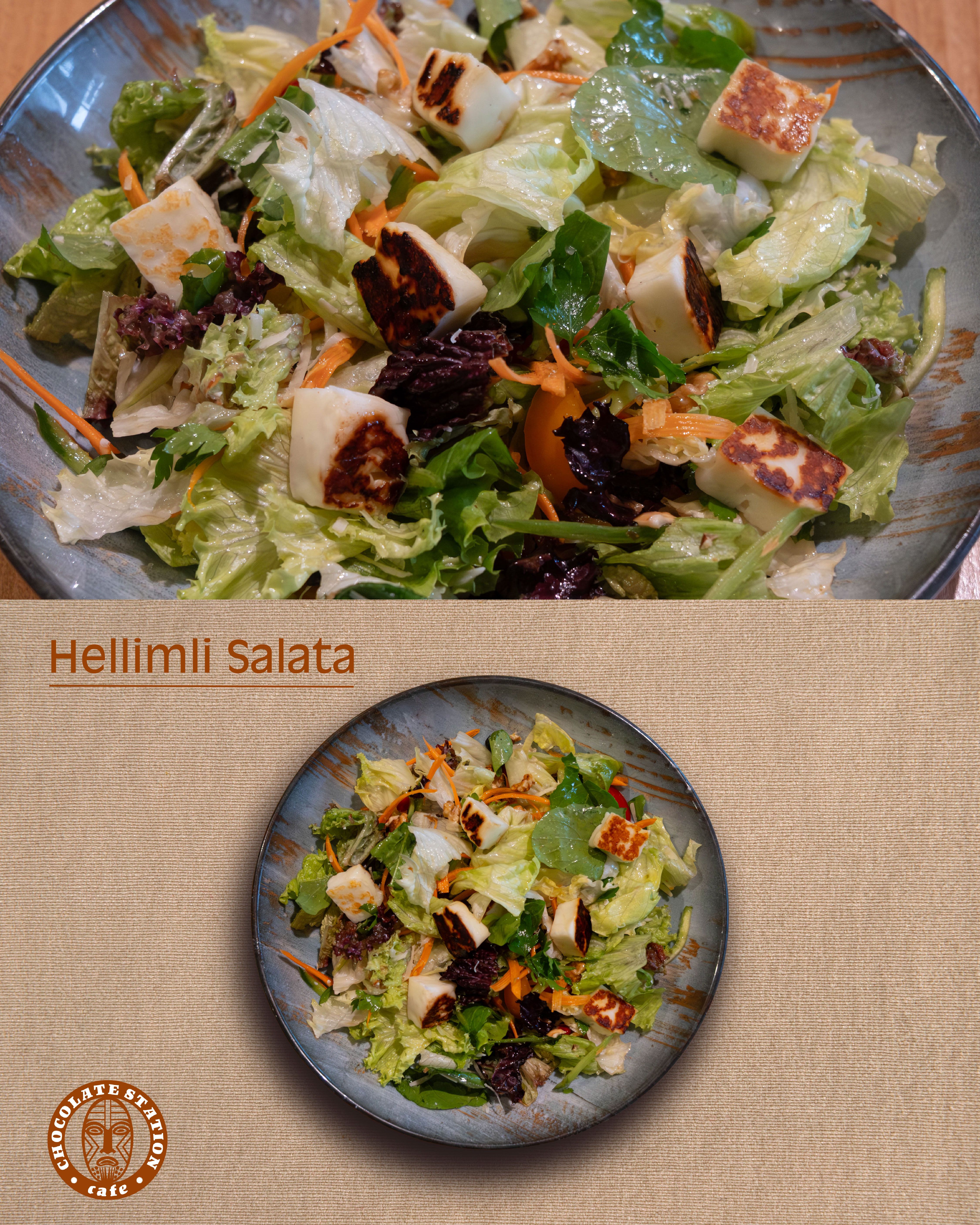 Kızarmış Hellimli Salata