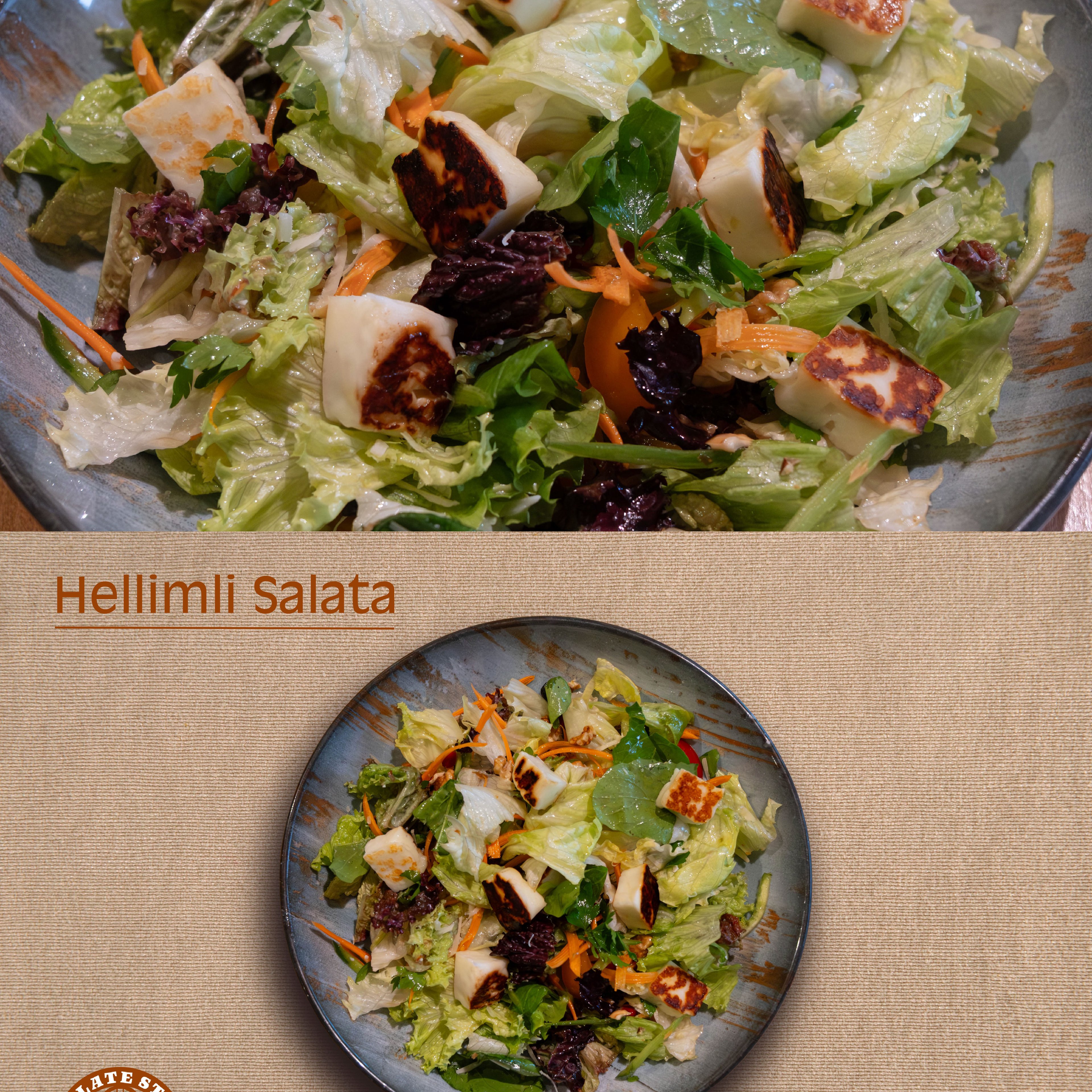 Kızarmış Hellimli Salata