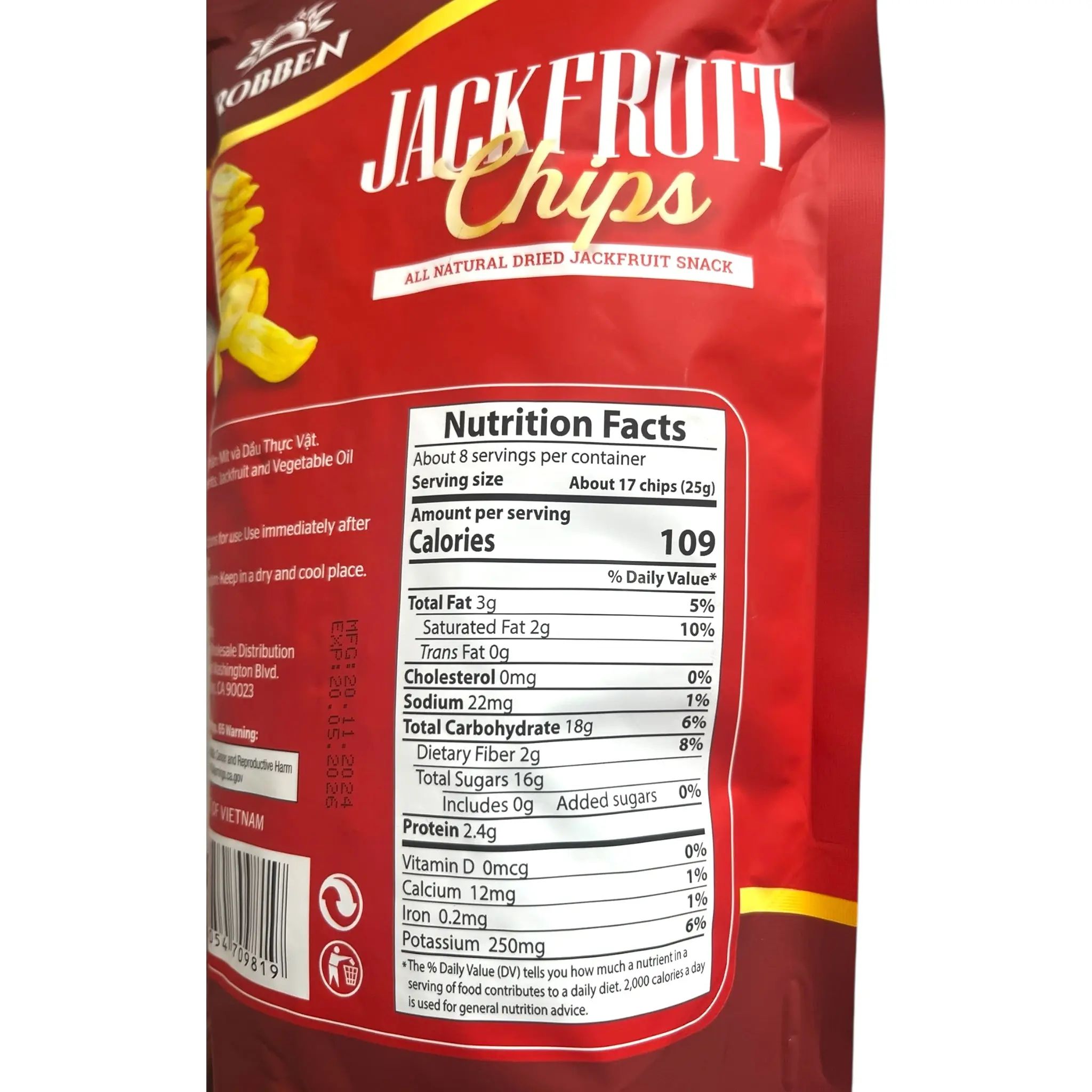Robben Jackfruit Chips alternate product photo