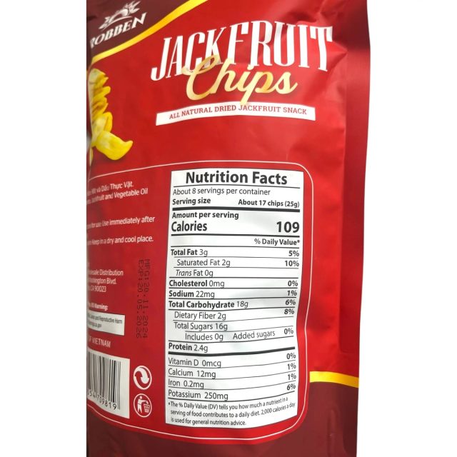 Robben Jackfruit Chips alternate product photo