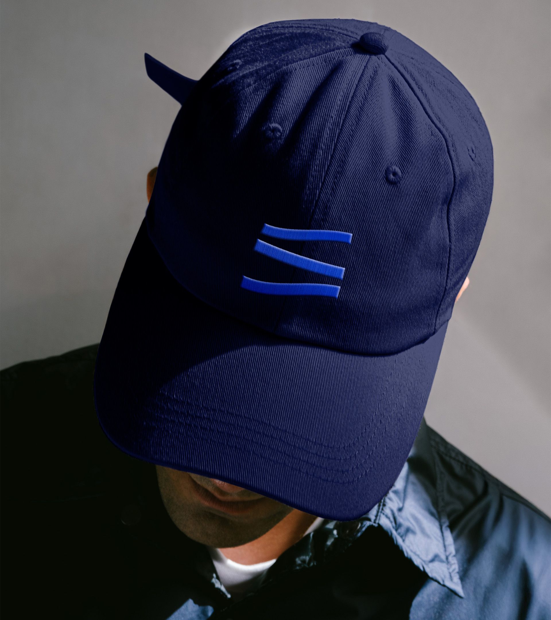 Person wearing state street hat