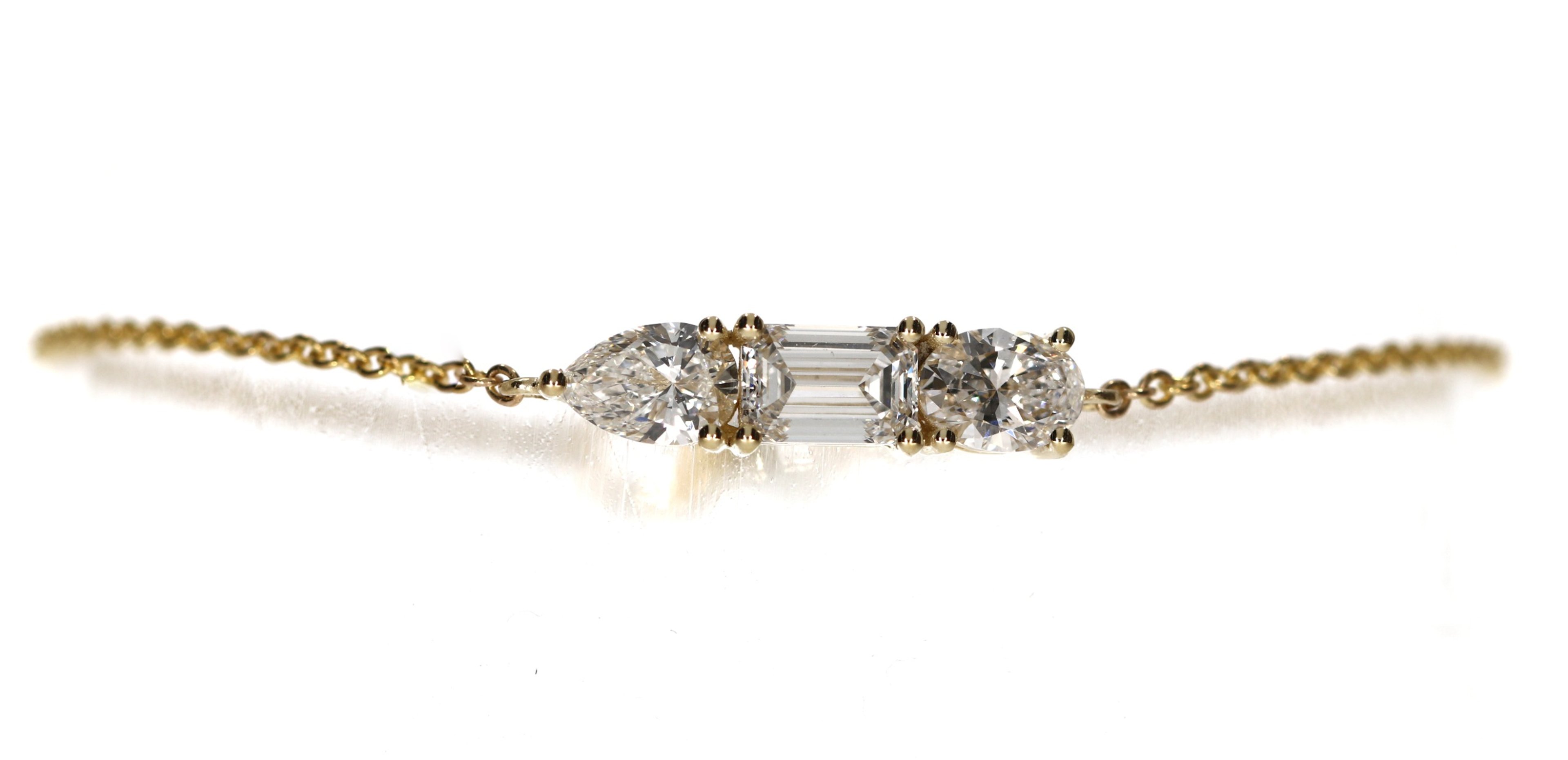 Three-Stone Diamond Bracelet