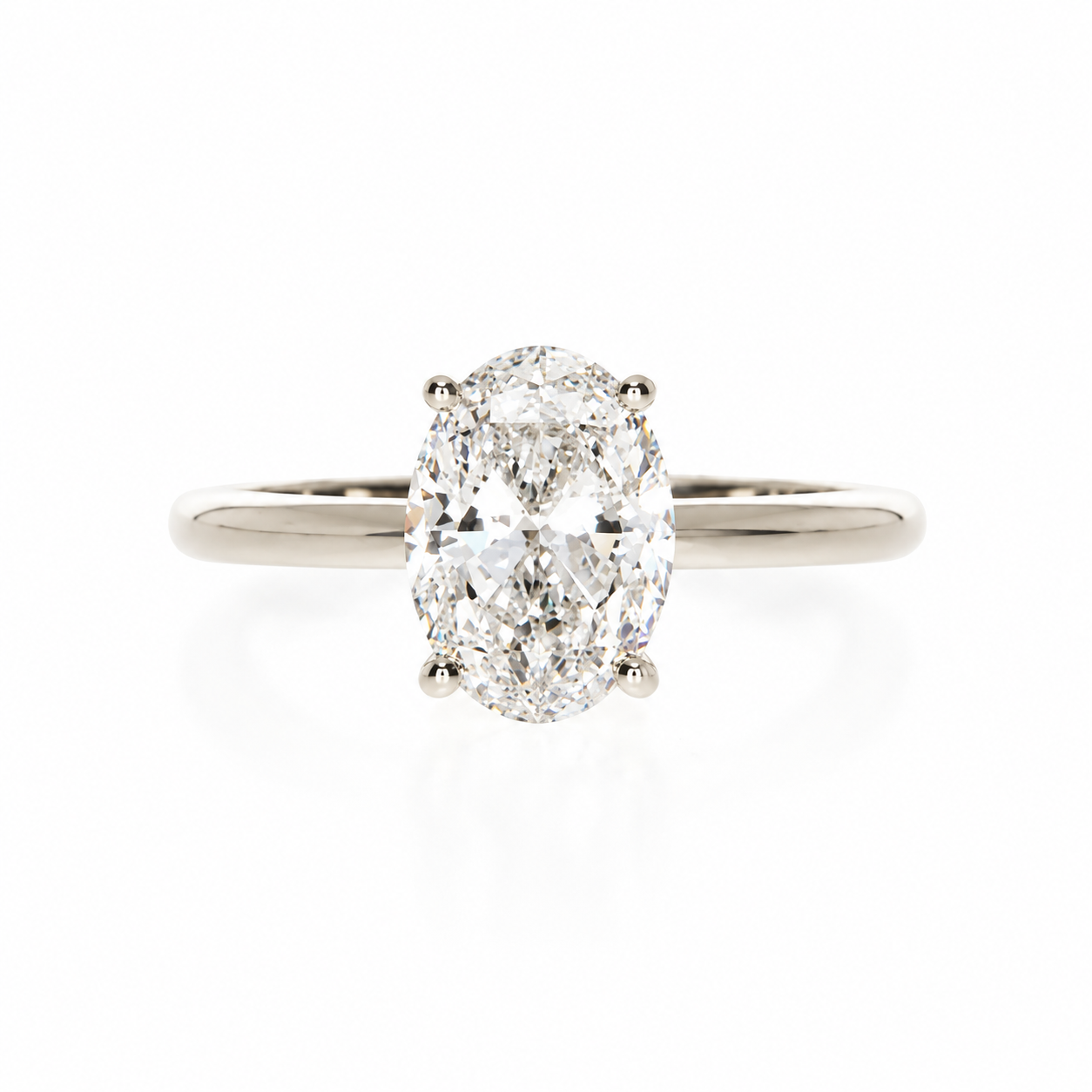 Classic Oval Solitaire Ring