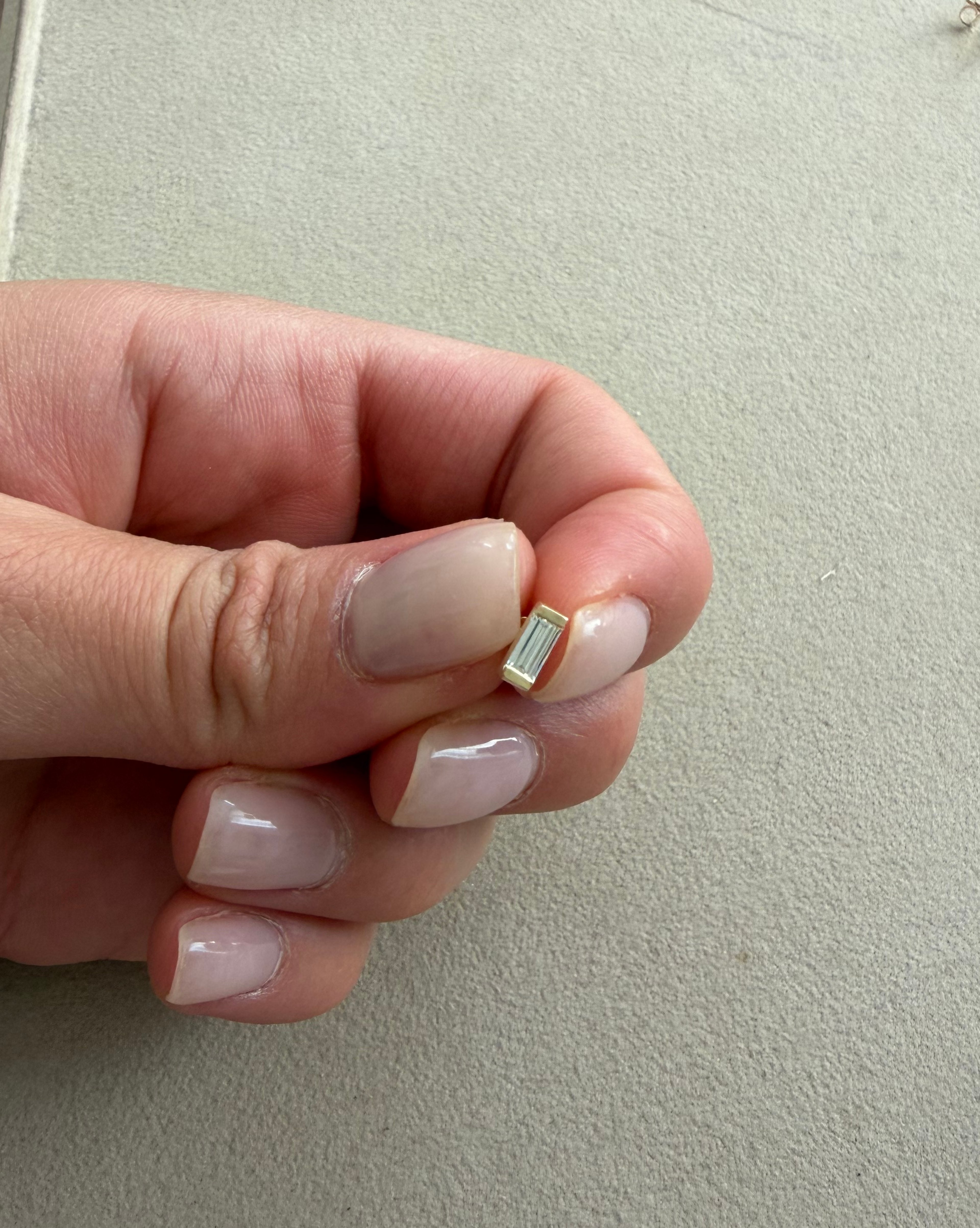 Baguette Piercing Stud
