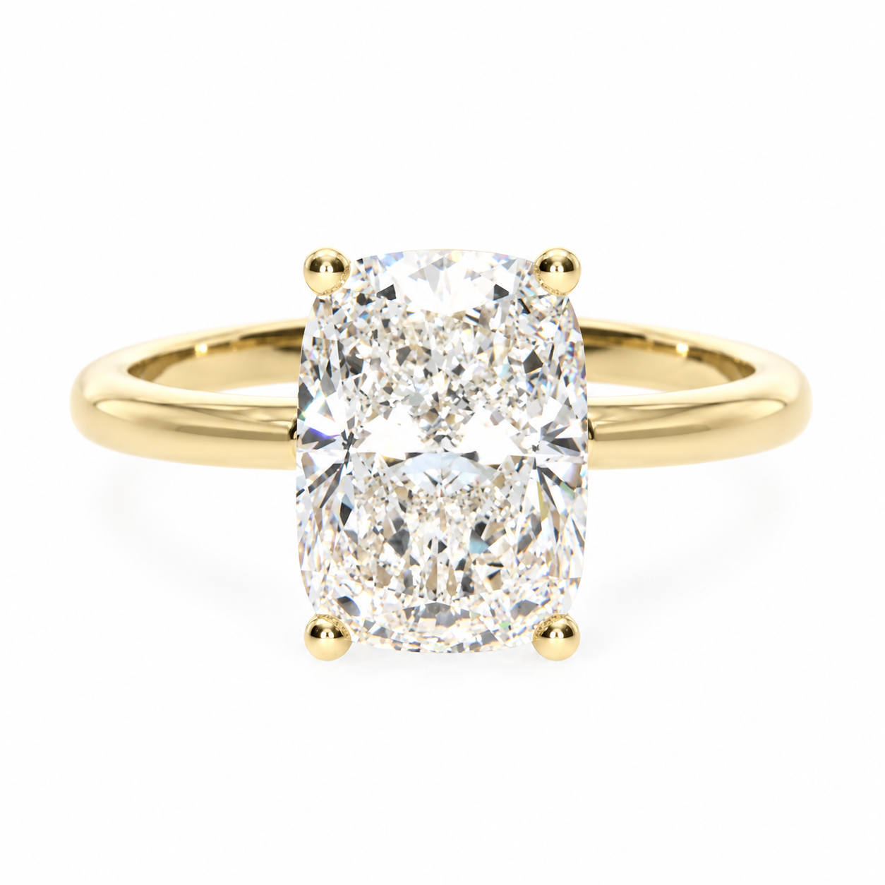 Cushion Solitaire Ring