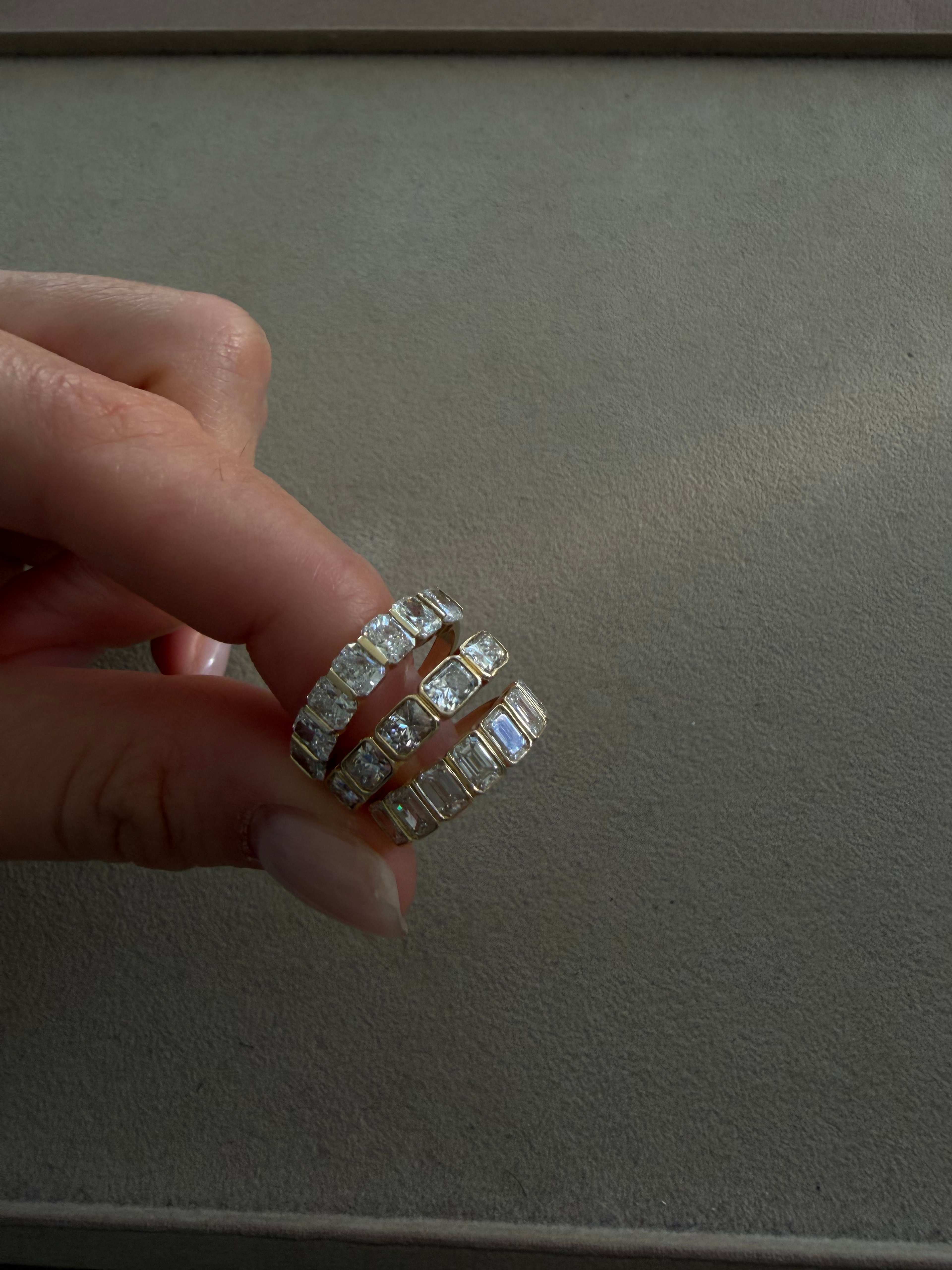Radiant Wall-Set Ring