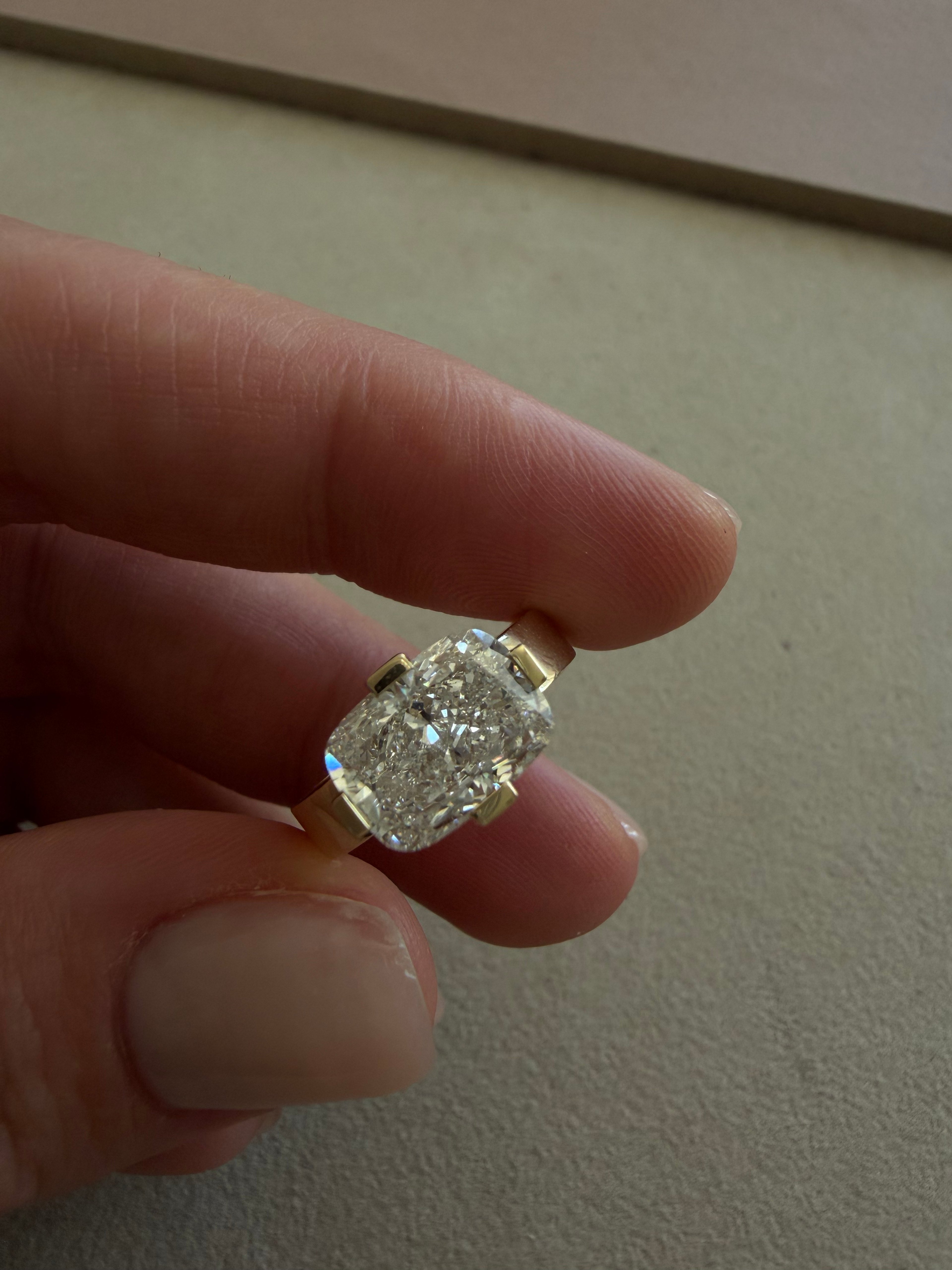 Gallery Cushion Ring
