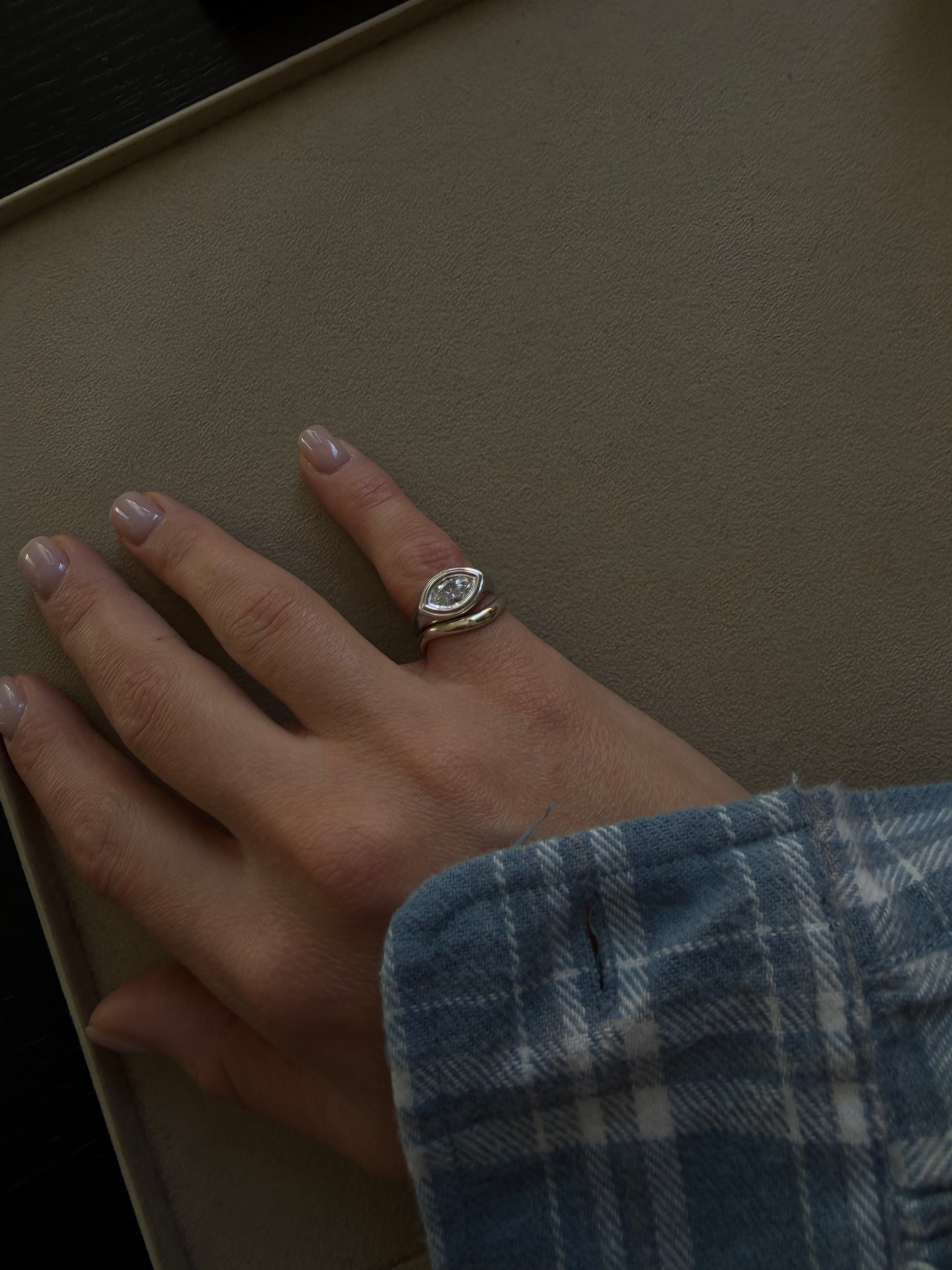 Marquise Contour Ring