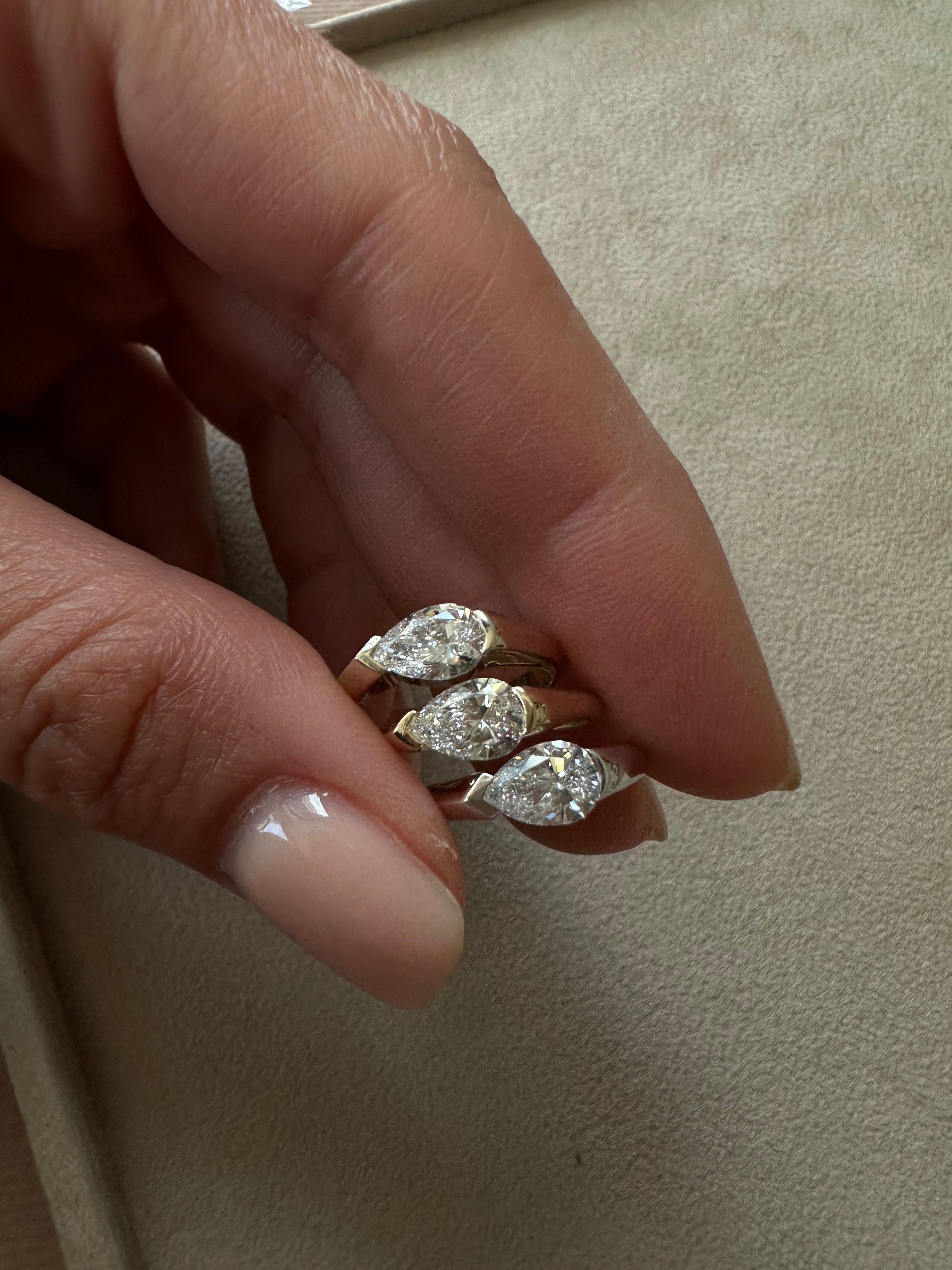 East-West Pear Ring