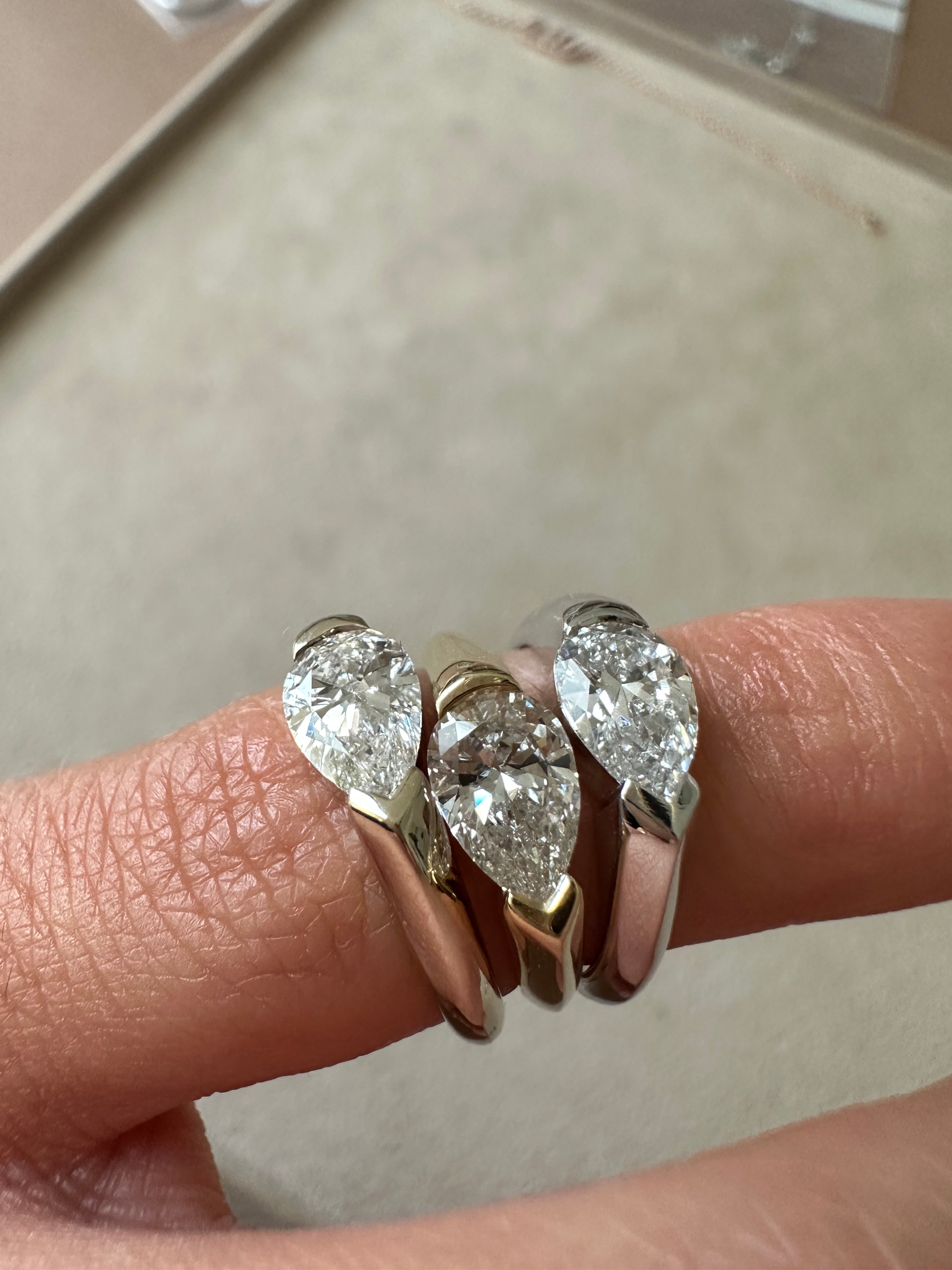 East-West Pear Ring
