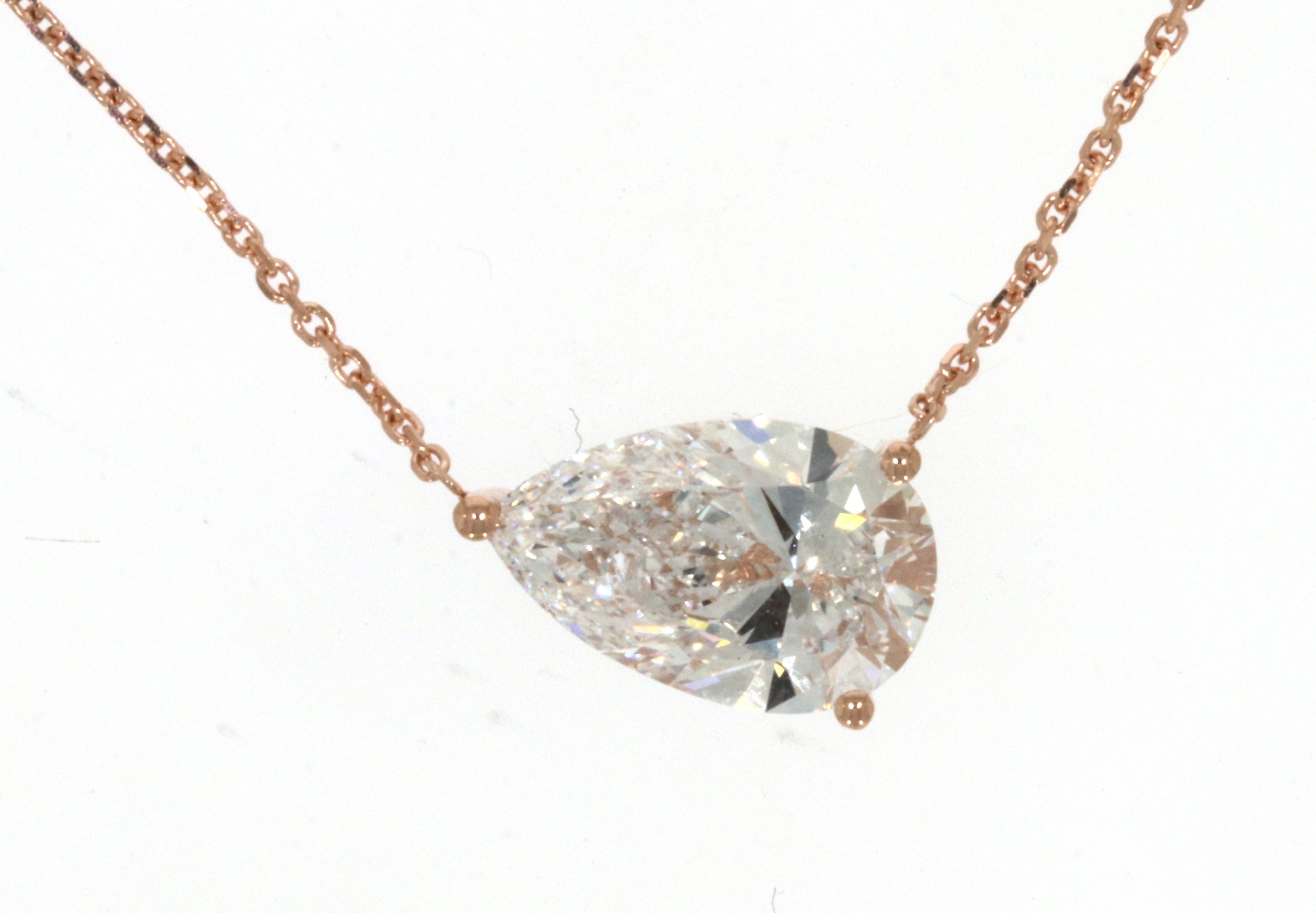 East-West Pear Necklace