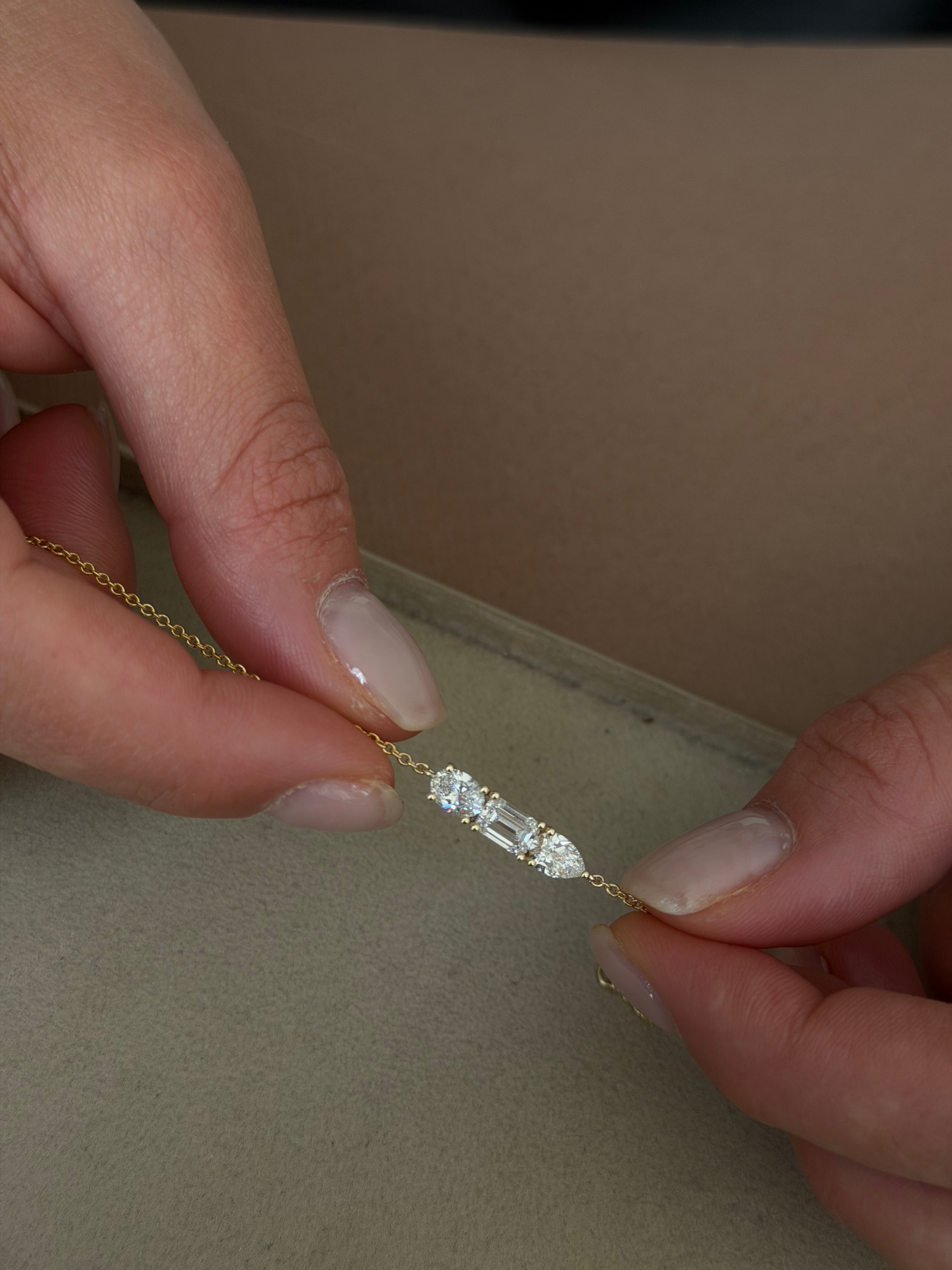 Three-Stone Diamond Bracelet