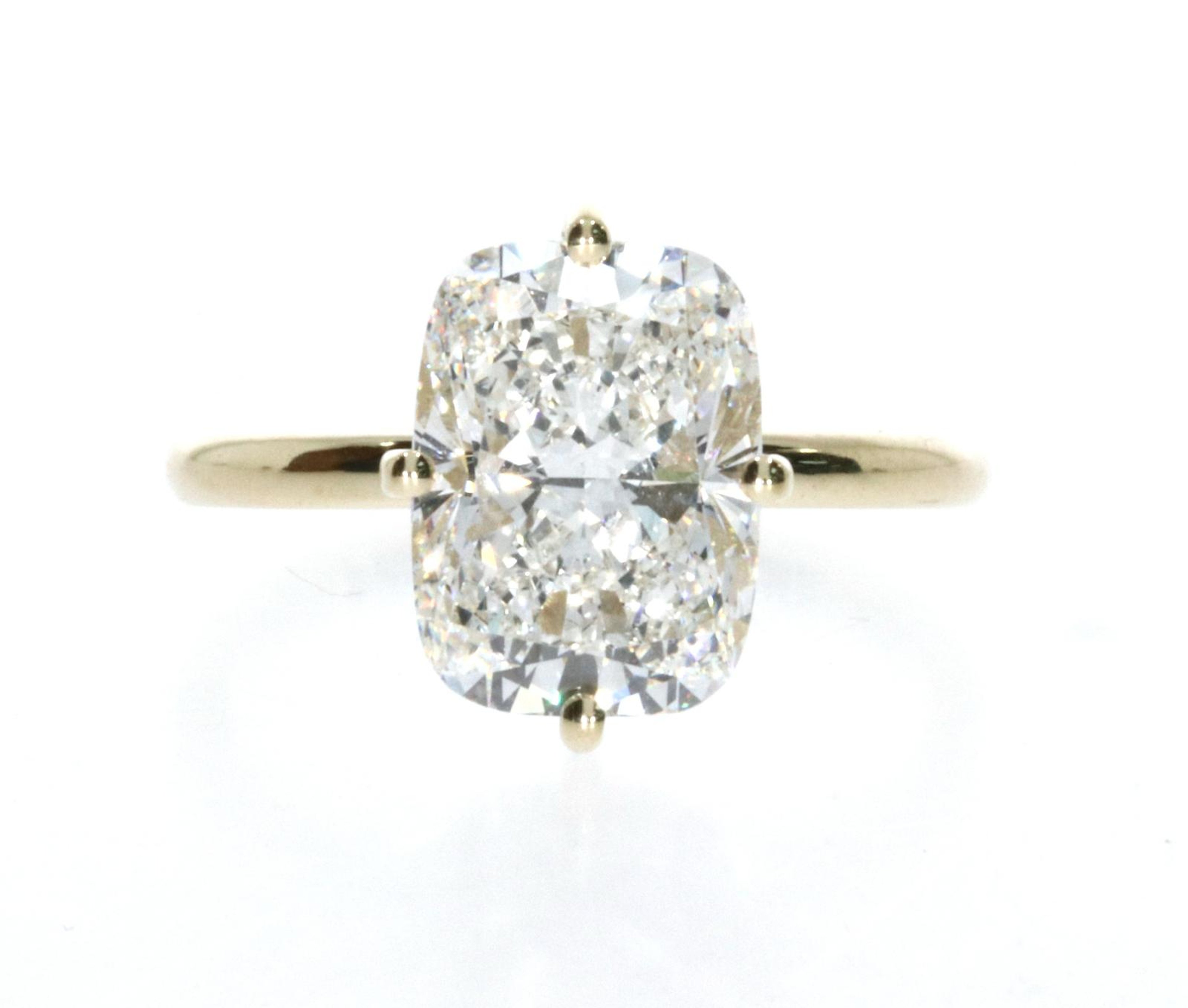 Cushion Prong Plus Ring