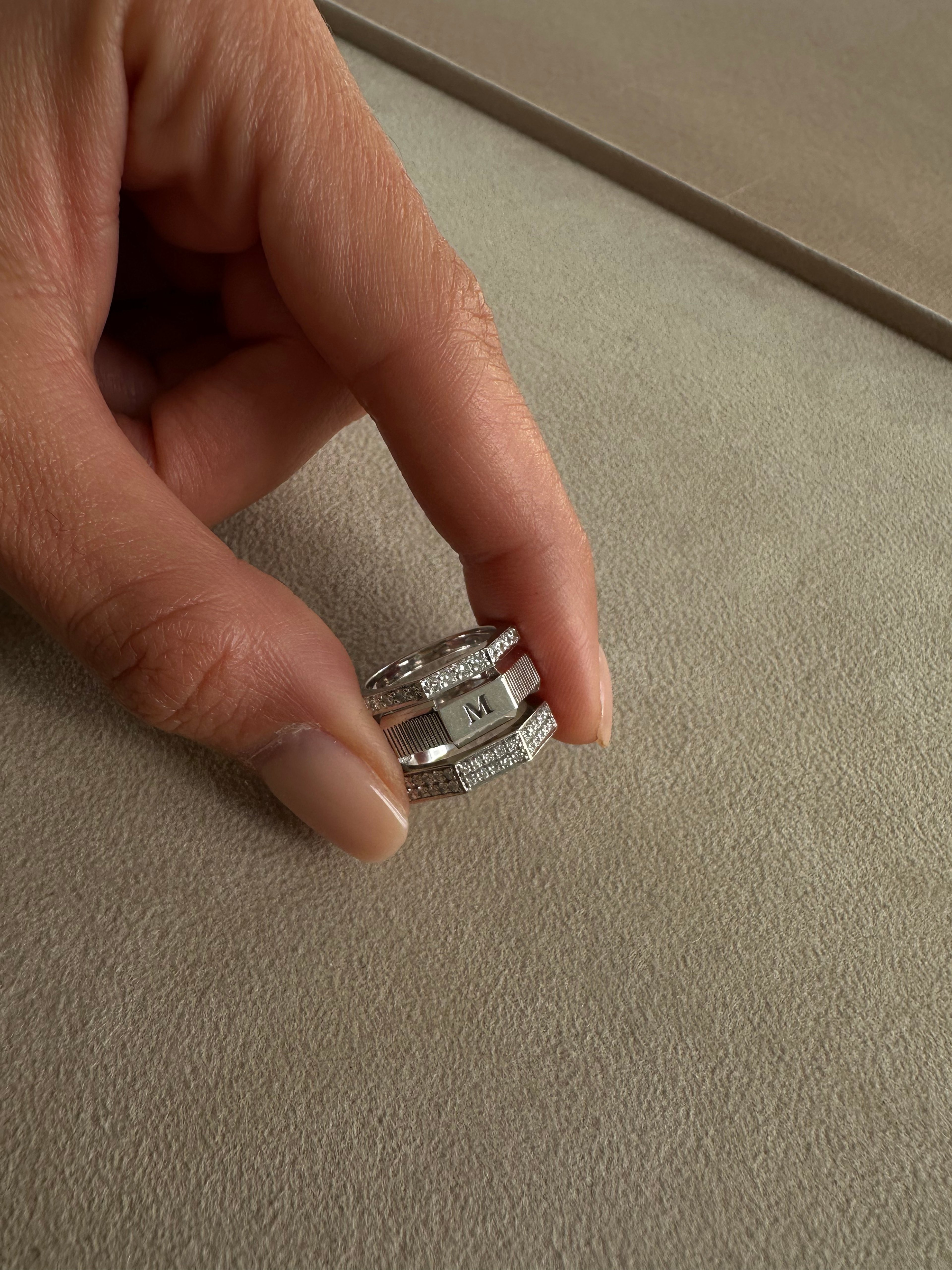 Pavé boreg Ring
