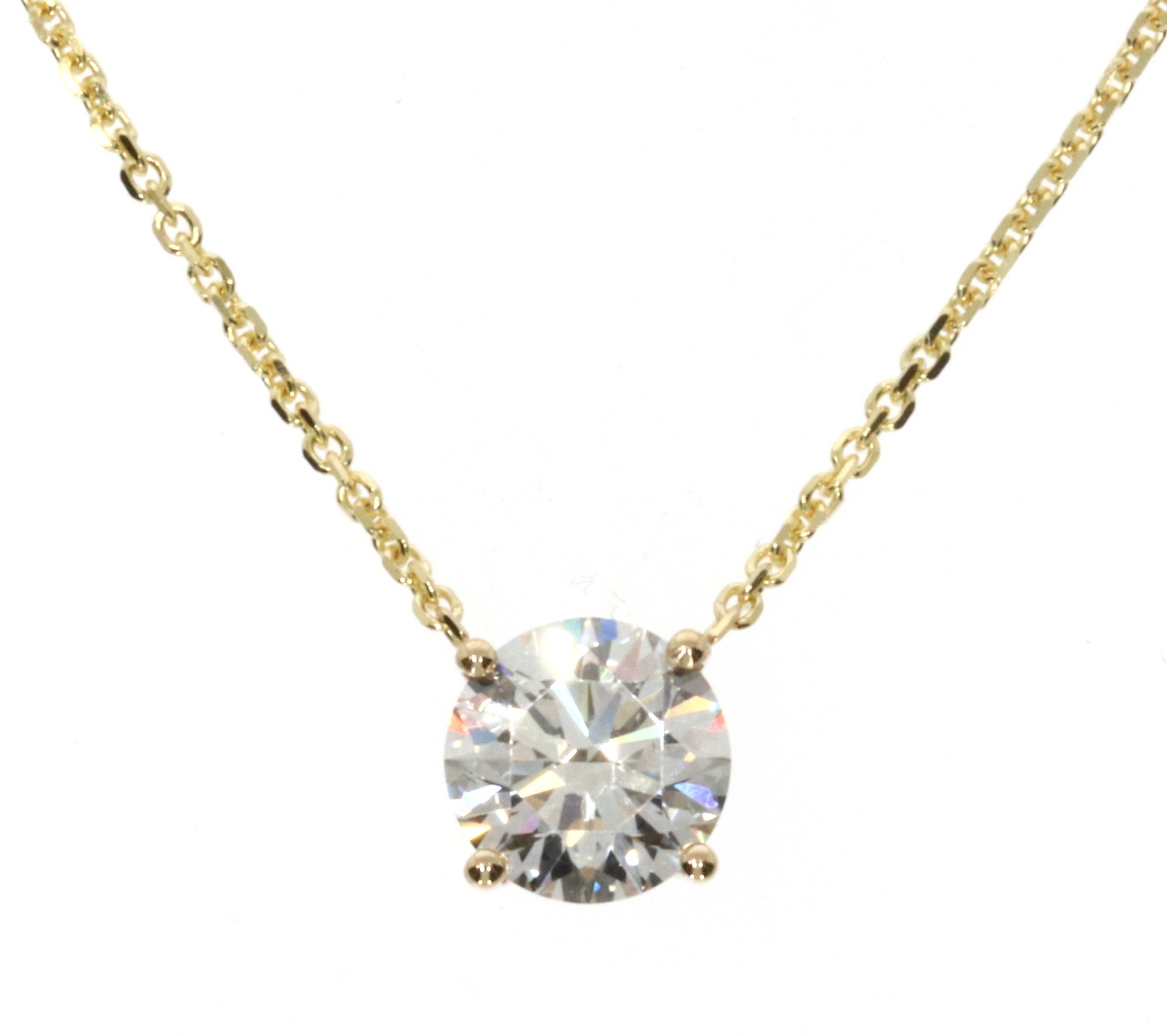 Classic Round Diamond Necklace