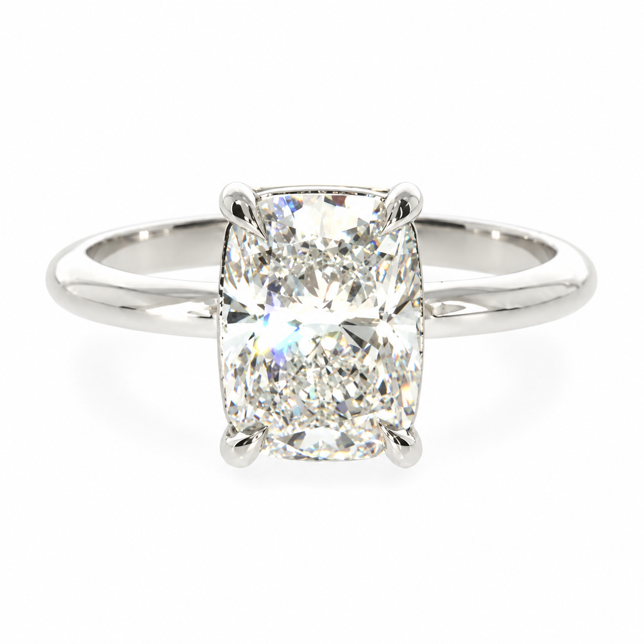 Prong Cushion Ring