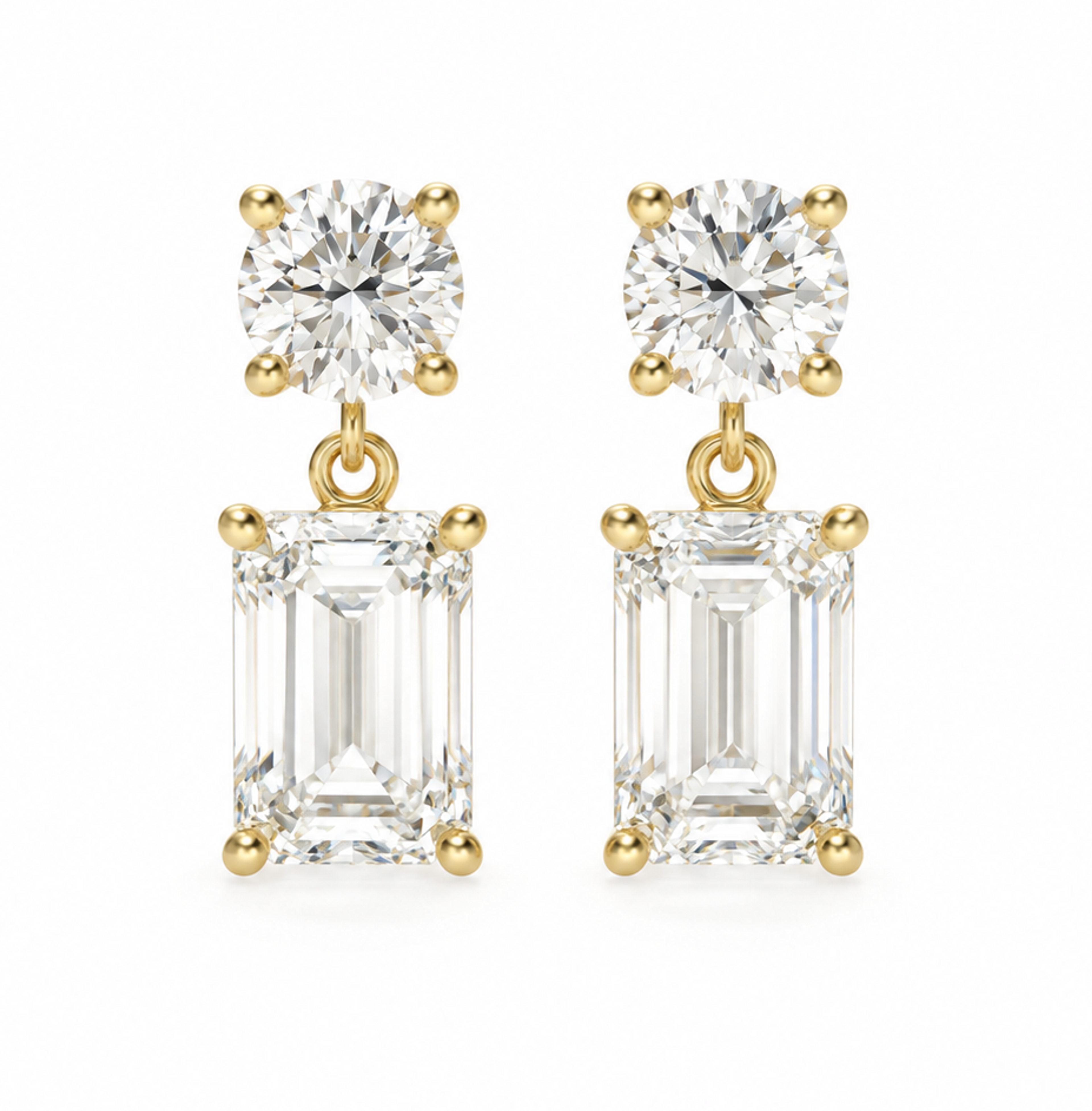Emerald Drop Earrings