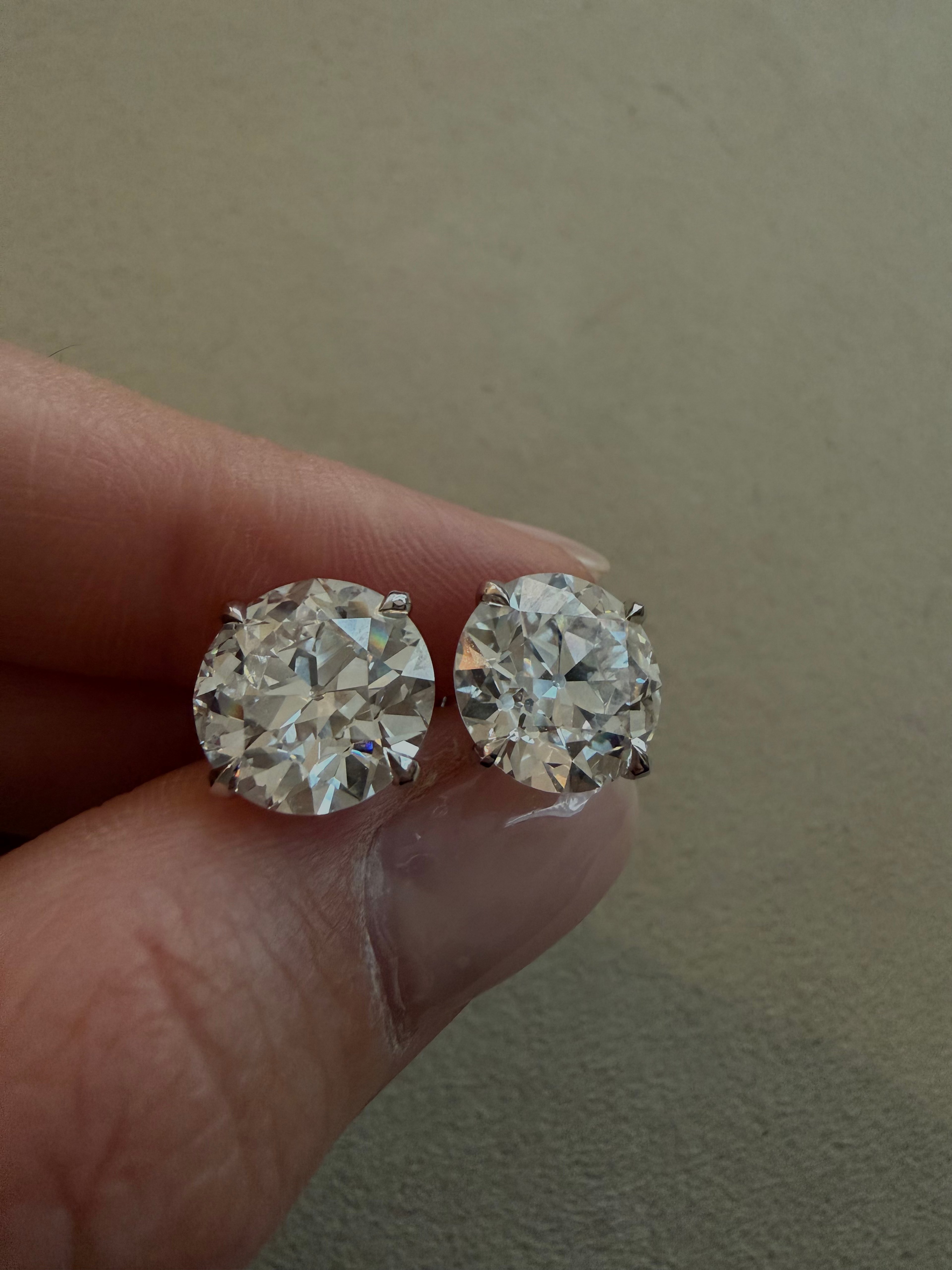 Old Cut Round Earrings