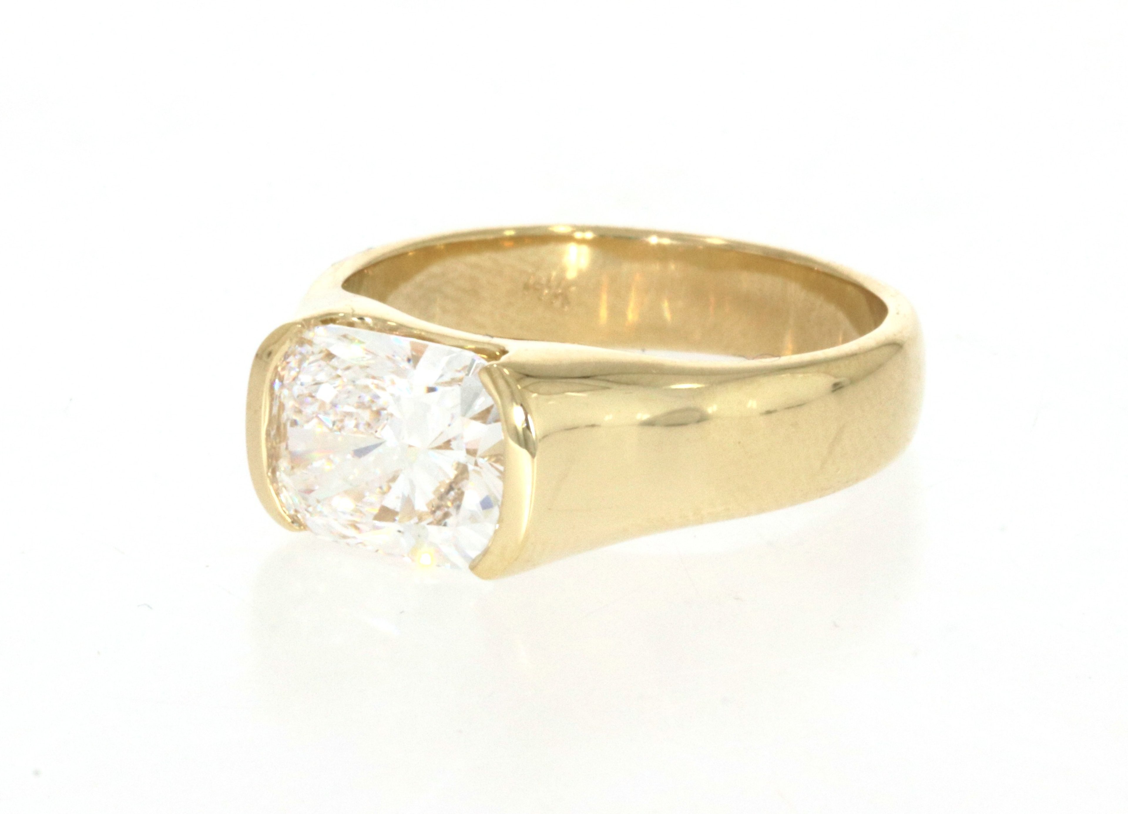 Wide Band Cushion Ring