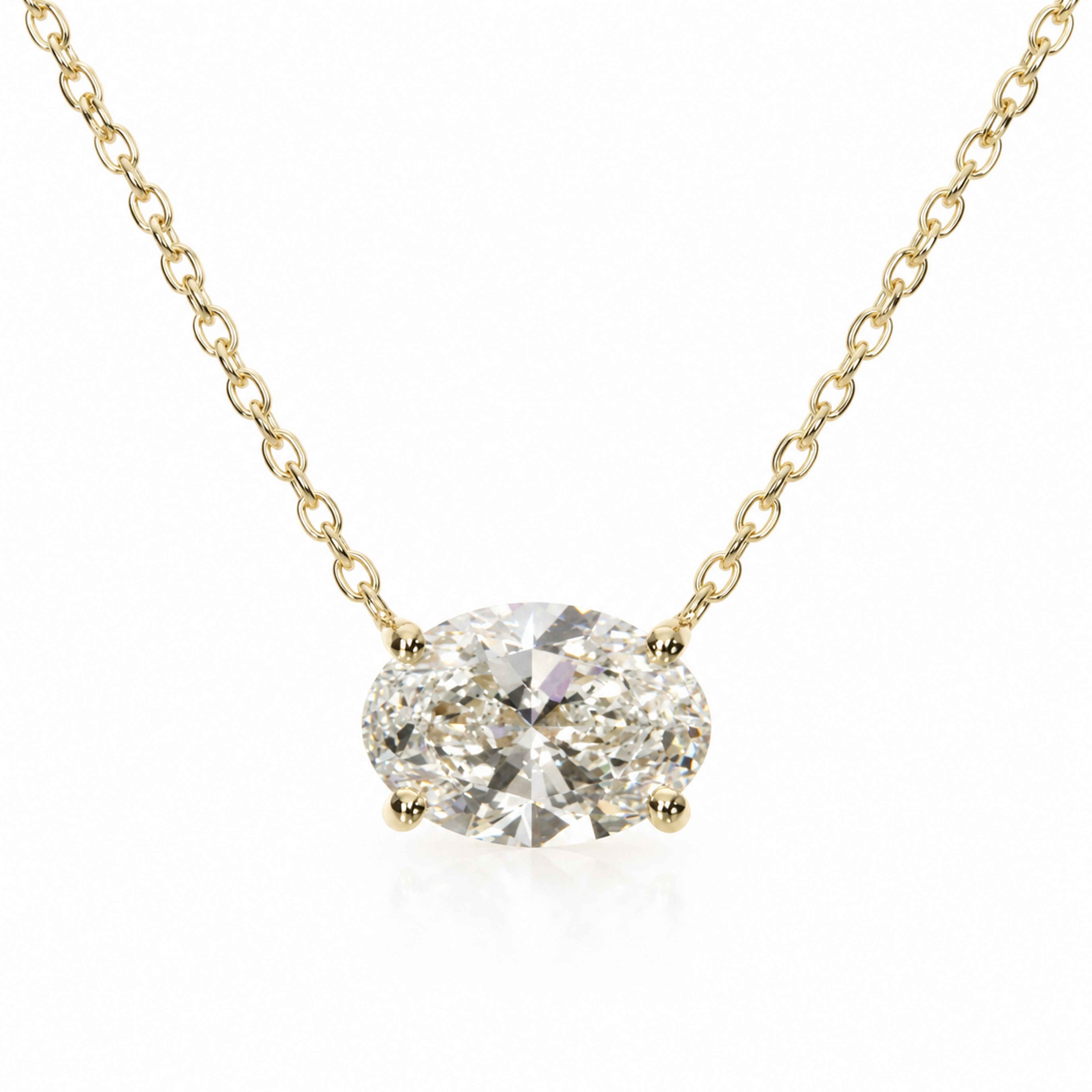 East-West Oval Necklace